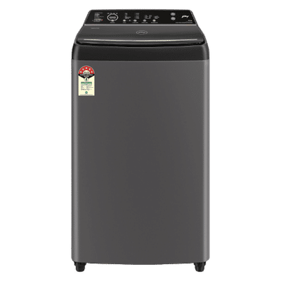 Godrej 8 kg 5 Star Fully Automatic Top Load Washing Machine (Velvet, WTEON VLVT 80 5.0 FDTS MTBK, Built In Heater, Metallic Black)