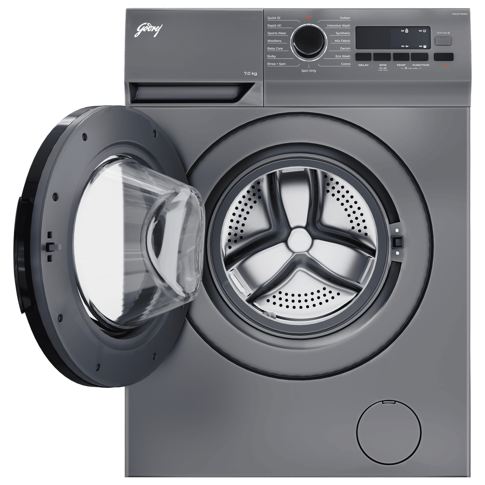 Godrej 7 kg 5 Star Fully Automatic Front Load Washing Machine (Argon, WFEON ARG 7014 FEBDT SLSR, In-built Heater, Silver Stream)_5