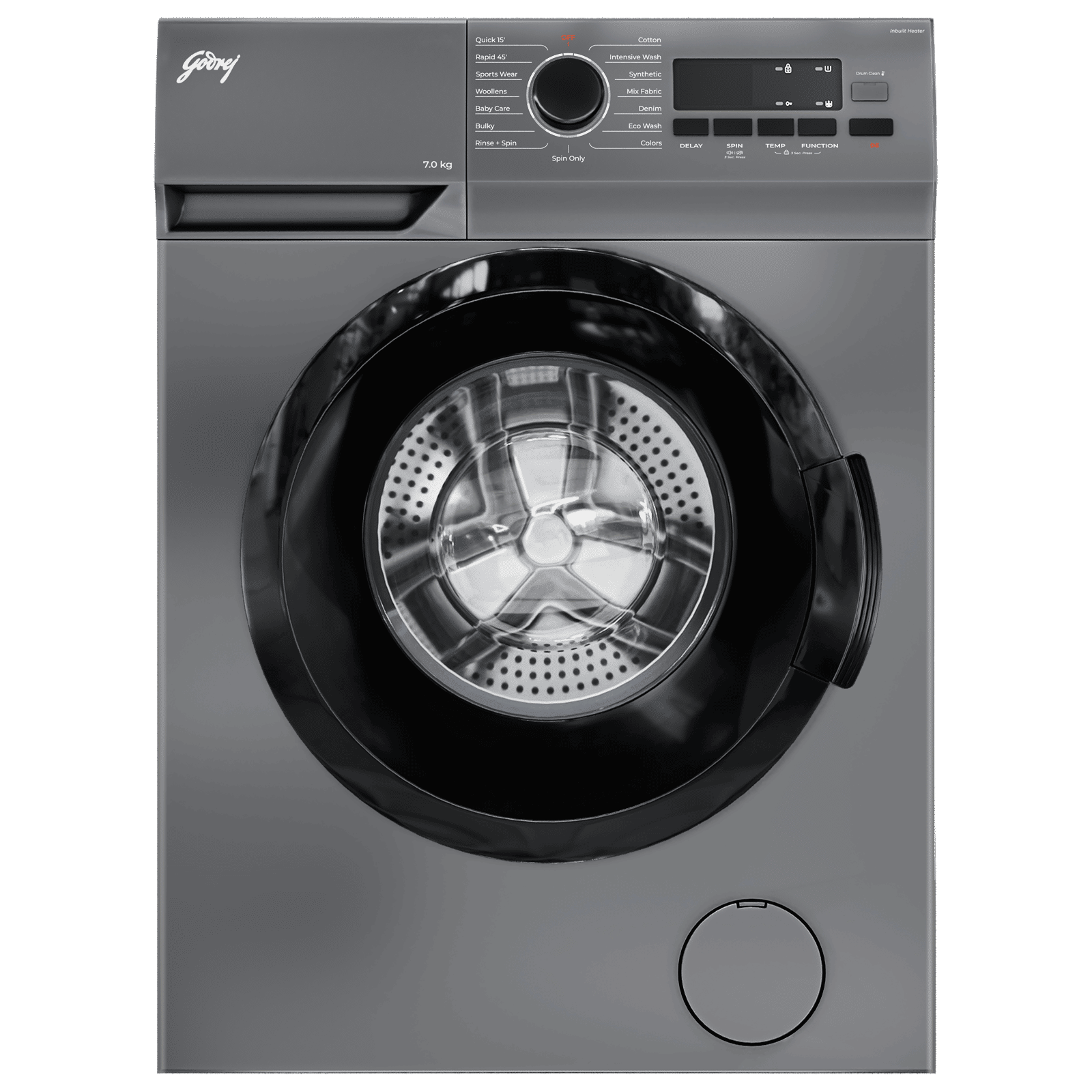 Godrej 7 kg 5 Star Fully Automatic Front Load Washing Machine (Argon, WFEON ARG 7014 FEBDT SLSR, In-built Heater, Silver Stream)_1