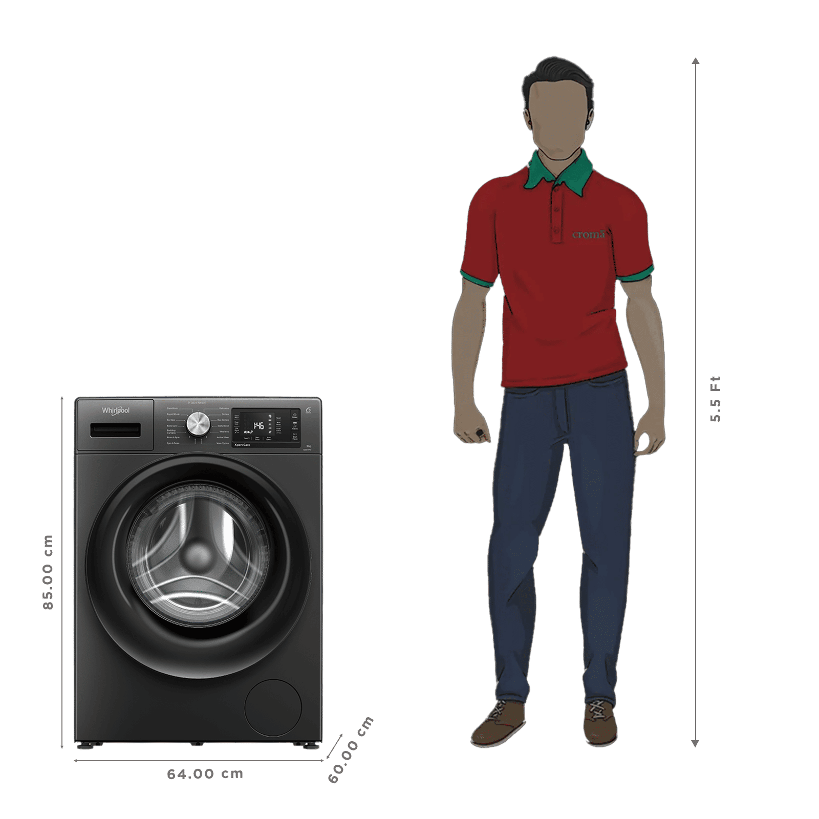 Whirlpool 9 kg 5 Star Inverter Fully Automatic Front Load Washing Machine (XPERT CARE OZONE, XO9012BYV53E, In-built Heater, Volcano Grey)_3