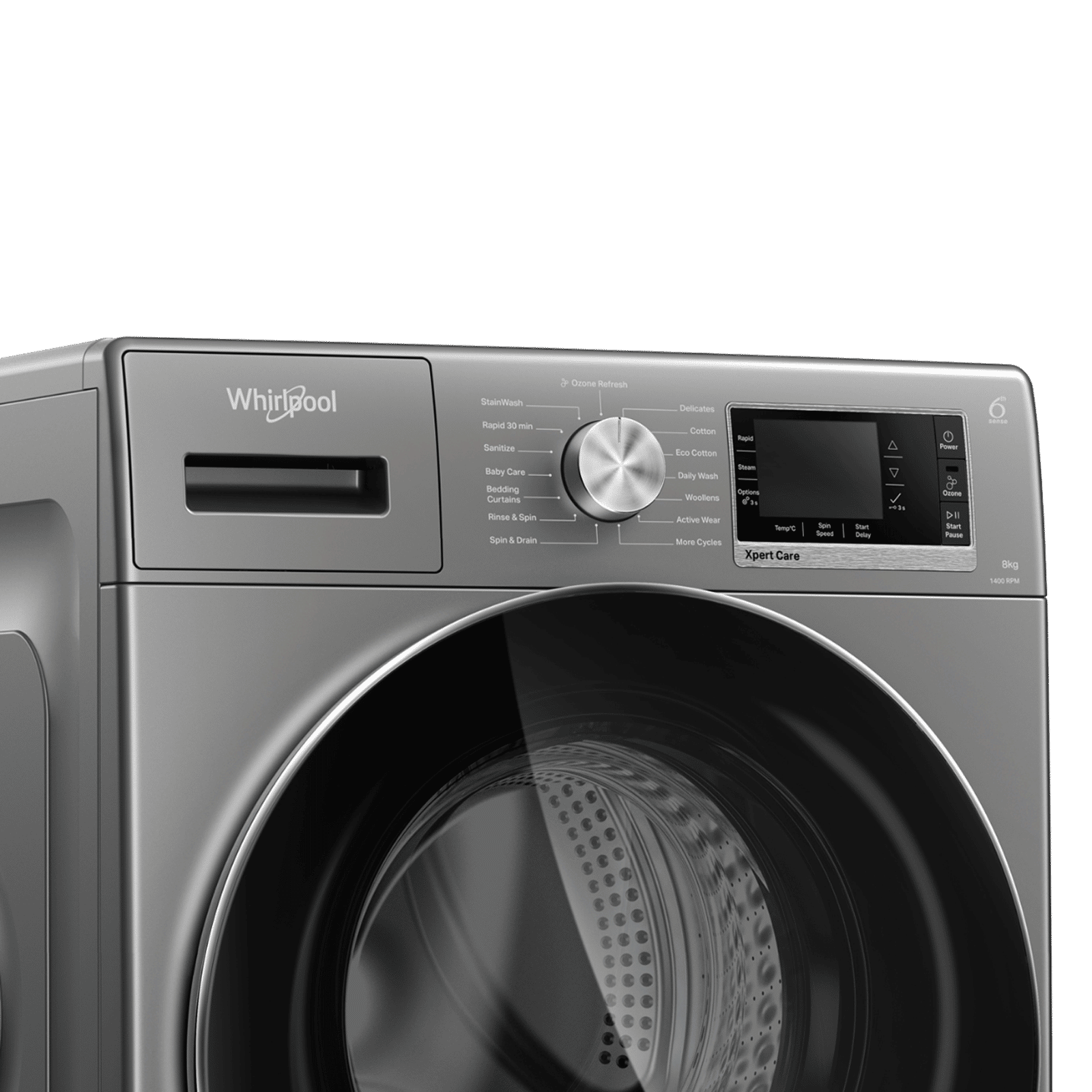 Whirlpool 8 kg 5 Star Inverter Fully Automatic Front Load Washing Machine (XPERT CARE OZONE, XO8014BYM53E, In-built Heater, Midnight Grey) Whirlpool 8 kg 5 Star Inverter Fully Automatic Front Load Washing Machine (XPERT CARE OZONE, XO8014BYM53E, In-built Heater, Midnight Grey)_4