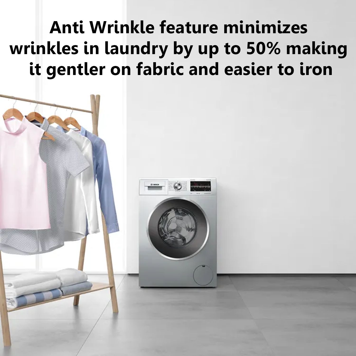 BOSCH 9 kg Fully Automatic Front Load Washing Machine (Series 6, WGA244ZTIN, Anti Wrinkle Feature, Black Grey)_10