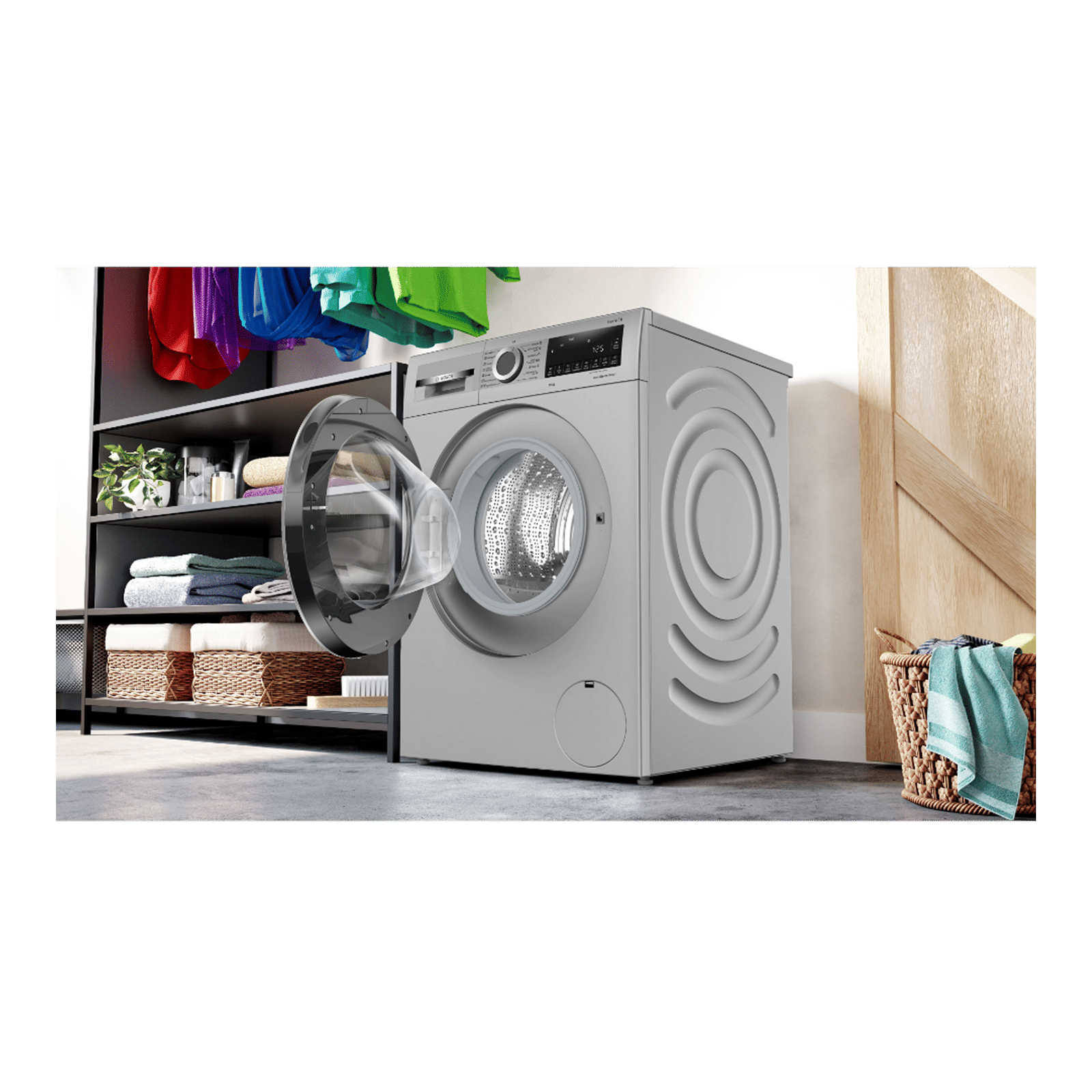 Bosch 10 kg 5 Star Fully Automatic Front Load Washing Machine (Series 6, WGA252ZSIN, Steam Care, Silver) Bosch 10 kg 5 Star Fully Automatic Front Load Washing Machine (Series 6, WGA252ZSIN, Steam Care, Silver)_7