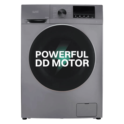 Croma 10/6 kg Inverter Fully Automatic Front Load Washer Dryer (CRLWWD0106W3162, In-built Heater, Grey)