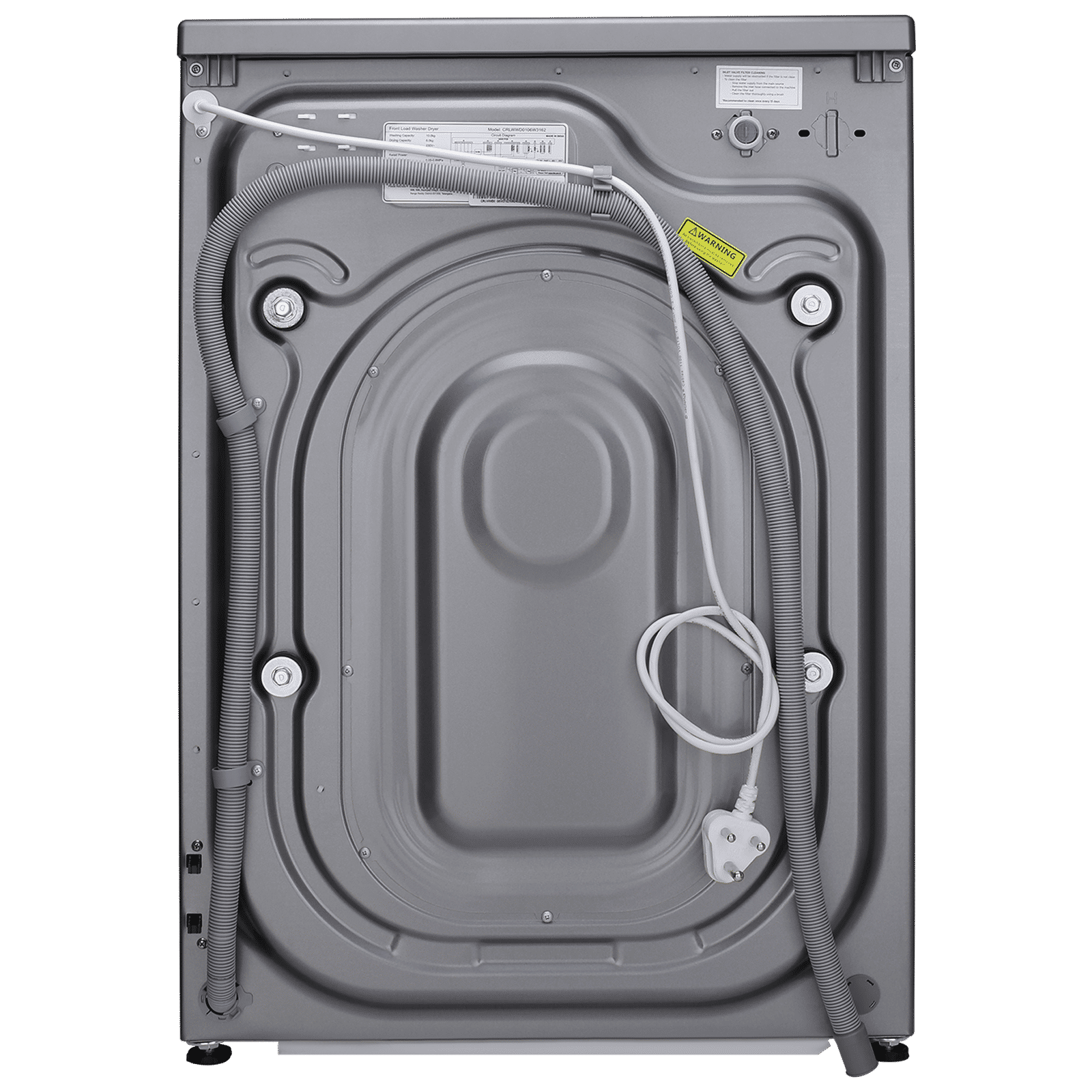 Croma 10/6 kg Inverter Fully Automatic Front Load Washer Dryer (CRLWWD0106W3162, In-built Heater, Grey)_10