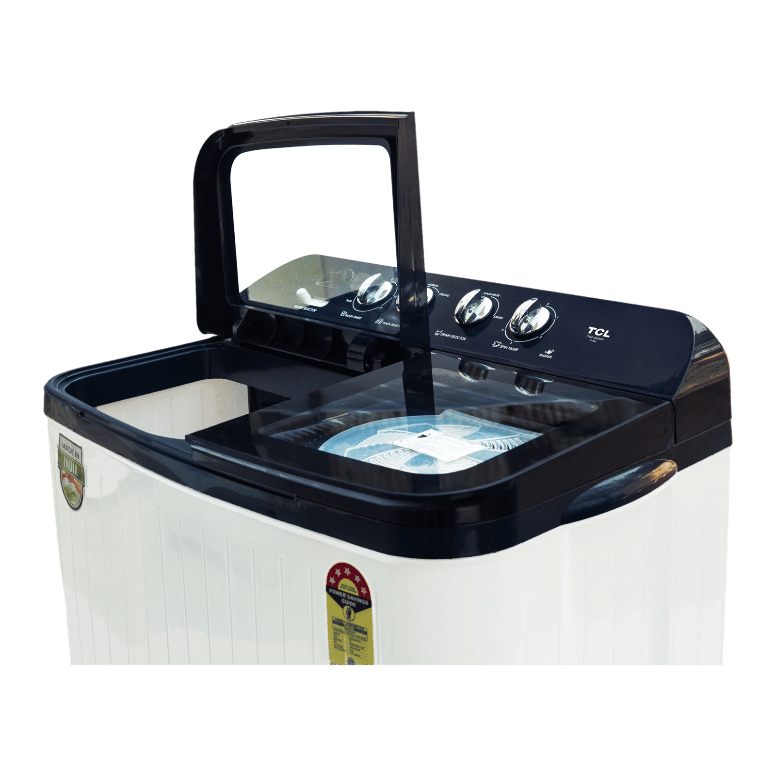 TCL 8 kg 5 Star Semi Automatic Washing Machine with Lint Filter (T102-D80GP, Dark Blue)_7