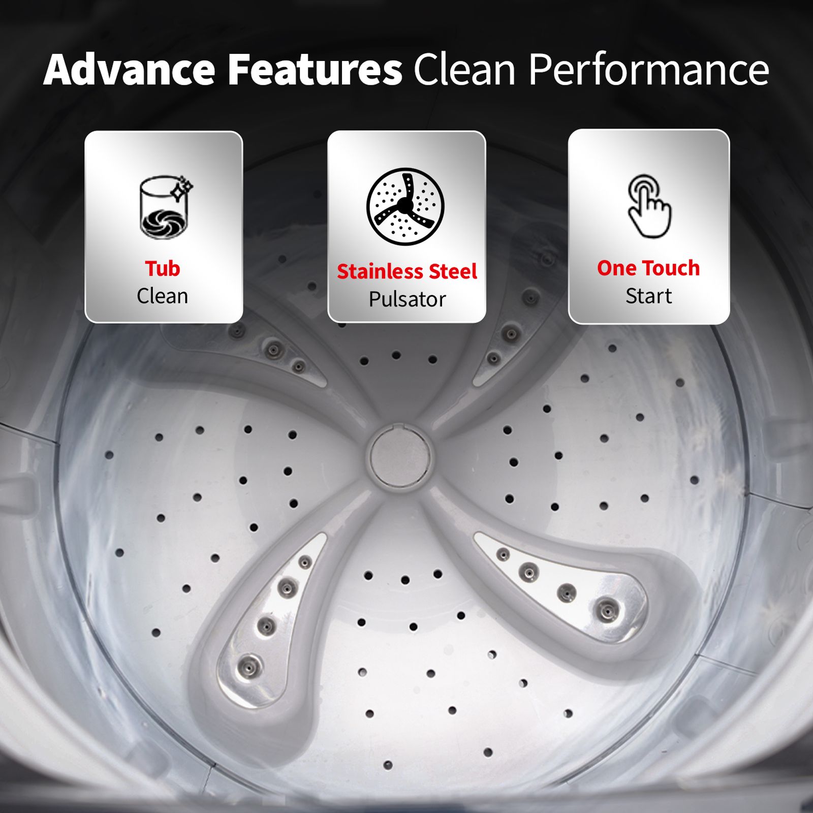 SHARP 10 kg 5 Star Fully Automatic Top Load Washing Machine (ES-T100N-BK, Stainless Steel Insert Pulsator, Midnight Black) SHARP 10 kg 5 Star Fully Automatic Top Load Washing Machine (ES-T100N-BK, Stainless Steel Insert Pulsator, Midnight Black)_6