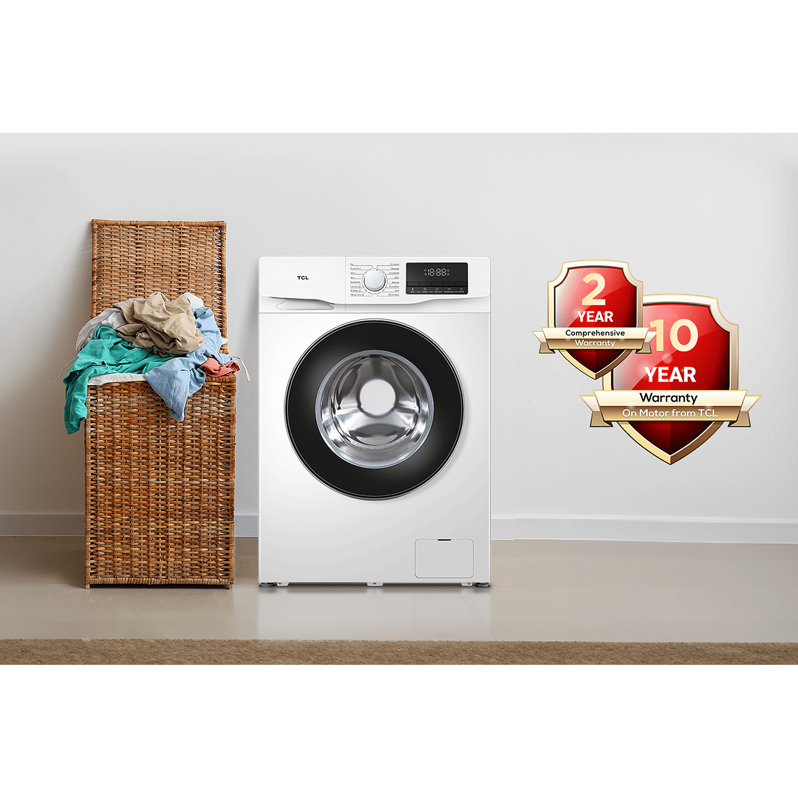TCL 6.5 kg 5 Star Inverter Fully Automatic Front Load Washing Machine (TWF65-P6S, Honeycomb Drum, White) TCL 6.5 kg 5 Star Inverter Fully Automatic Front Load Washing Machine (TWF65-P6S, Honeycomb Drum, White)_11