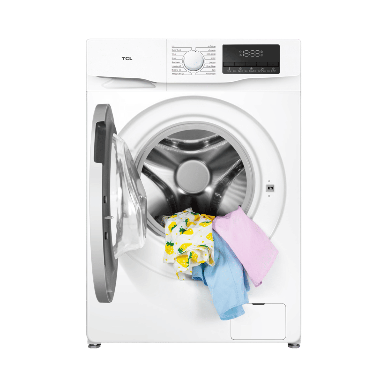 TCL 6.5 kg 5 Star Inverter Fully Automatic Front Load Washing Machine (TWF65-P6S, Honeycomb Drum, White) TCL 6.5 kg 5 Star Inverter Fully Automatic Front Load Washing Machine (TWF65-P6S, Honeycomb Drum, White)_13