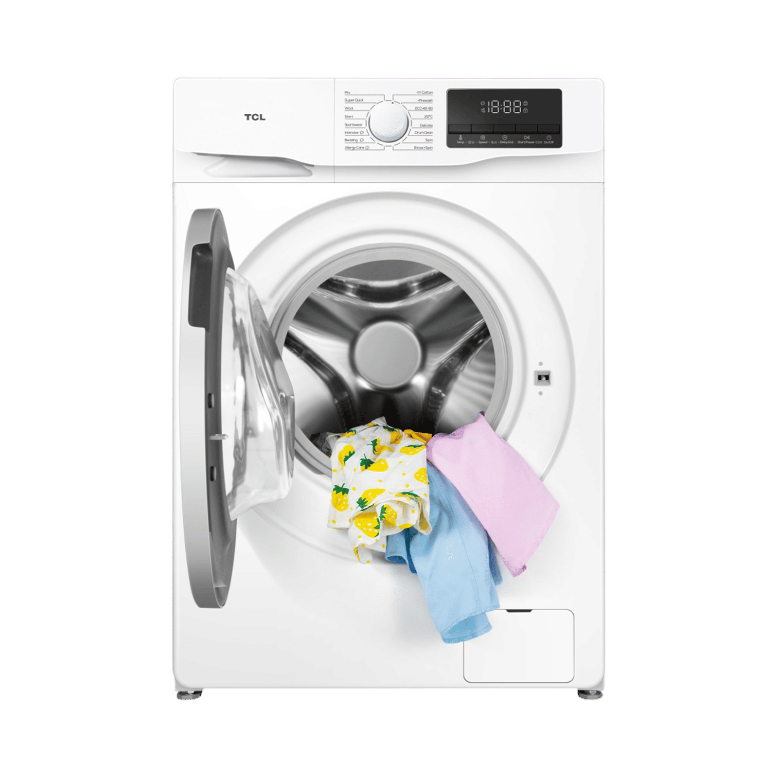 TCL 7.5 kg 5 Star Inverter Fully Automatic Front Load Washing Machine (TWF75-P6S, Honeycomb Drum, White)_13