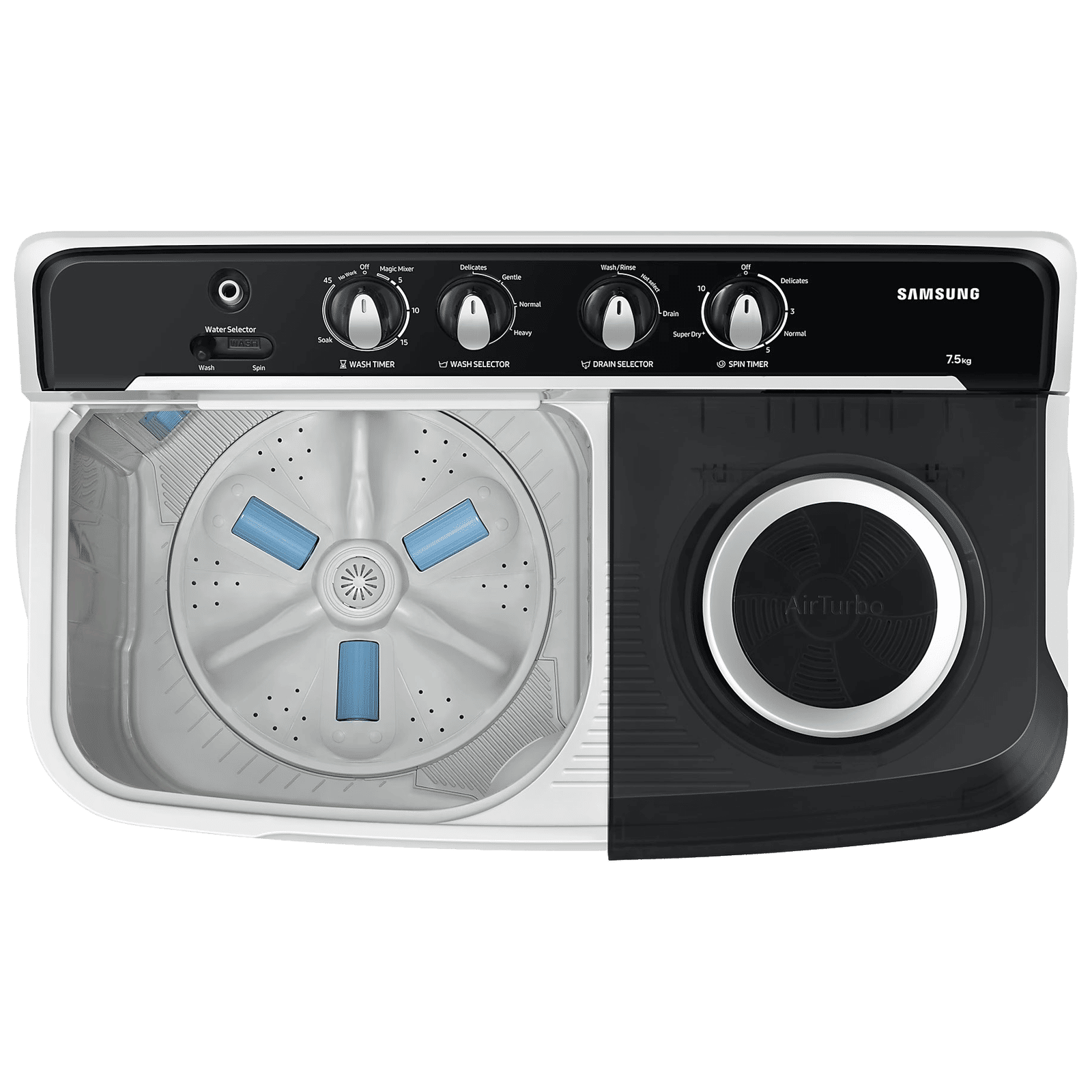 SAMSUNG 10.5 kg 5 Star Semi Automatic Washing Machine with Hexa Storm Pulsator (WT10C4260GG/TL, Light Gray) SAMSUNG 10.5 kg 5 Star Semi Automatic Washing Machine with Hexa Storm Pulsator (WT10C4260GG/TL, Light Gray)_9