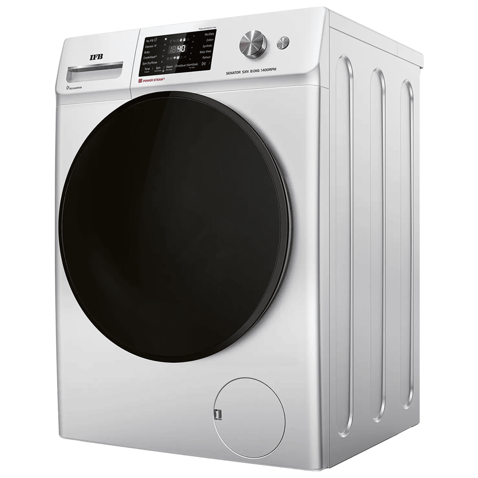 IFB 8 kg 5 Star Wi-Fi Inverter Fully Automatic Front Load Washing Machine (Senator SXN 8014, AI Technology, Rich Silver)_5