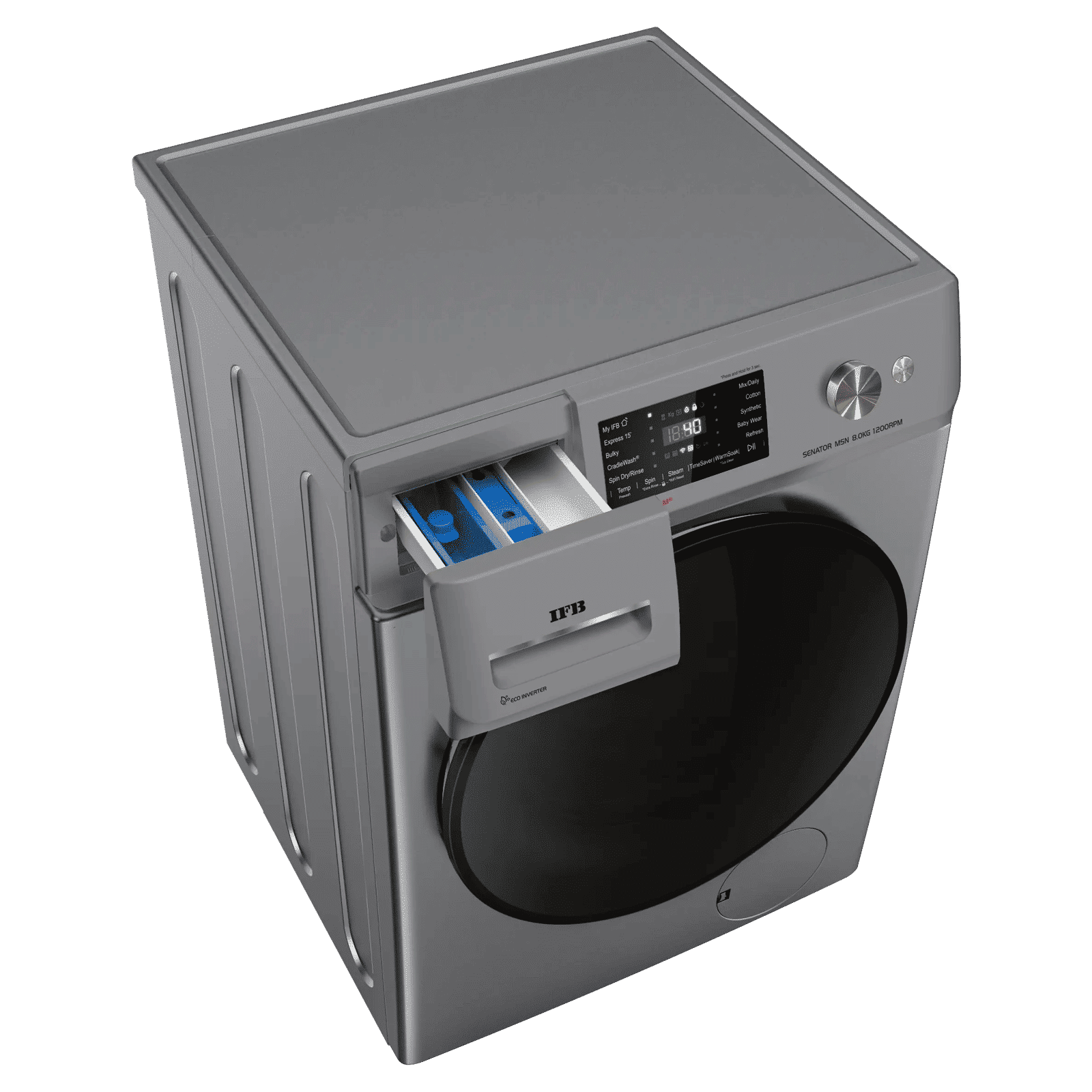 IFB 8 kg 5 Star Wi-Fi Fully Automatic Front Load Washing Machine (Senator MSN 8012K, 3D Wash System, Metallic Silver) IFB 8 kg 5 Star Wi-Fi Fully Automatic Front Load Washing Machine (Senator MSN 8012K, 3D Wash System, Metallic Silver)_10