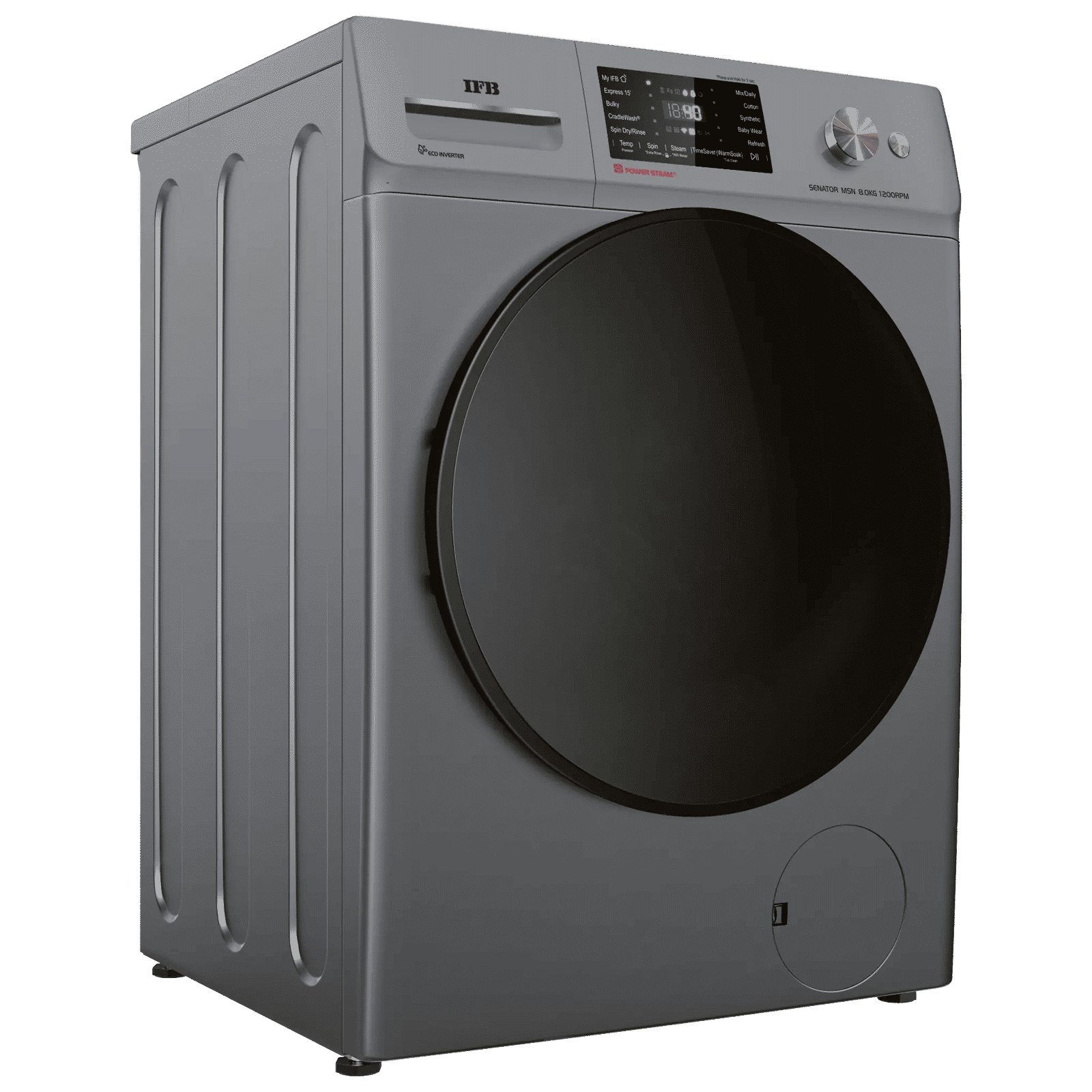 IFB 8 kg 5 Star Wi-Fi Fully Automatic Front Load Washing Machine (Senator MSN 8012K, 3D Wash System, Metallic Silver) IFB 8 kg 5 Star Wi-Fi Fully Automatic Front Load Washing Machine (Senator MSN 8012K, 3D Wash System, Metallic Silver)_4