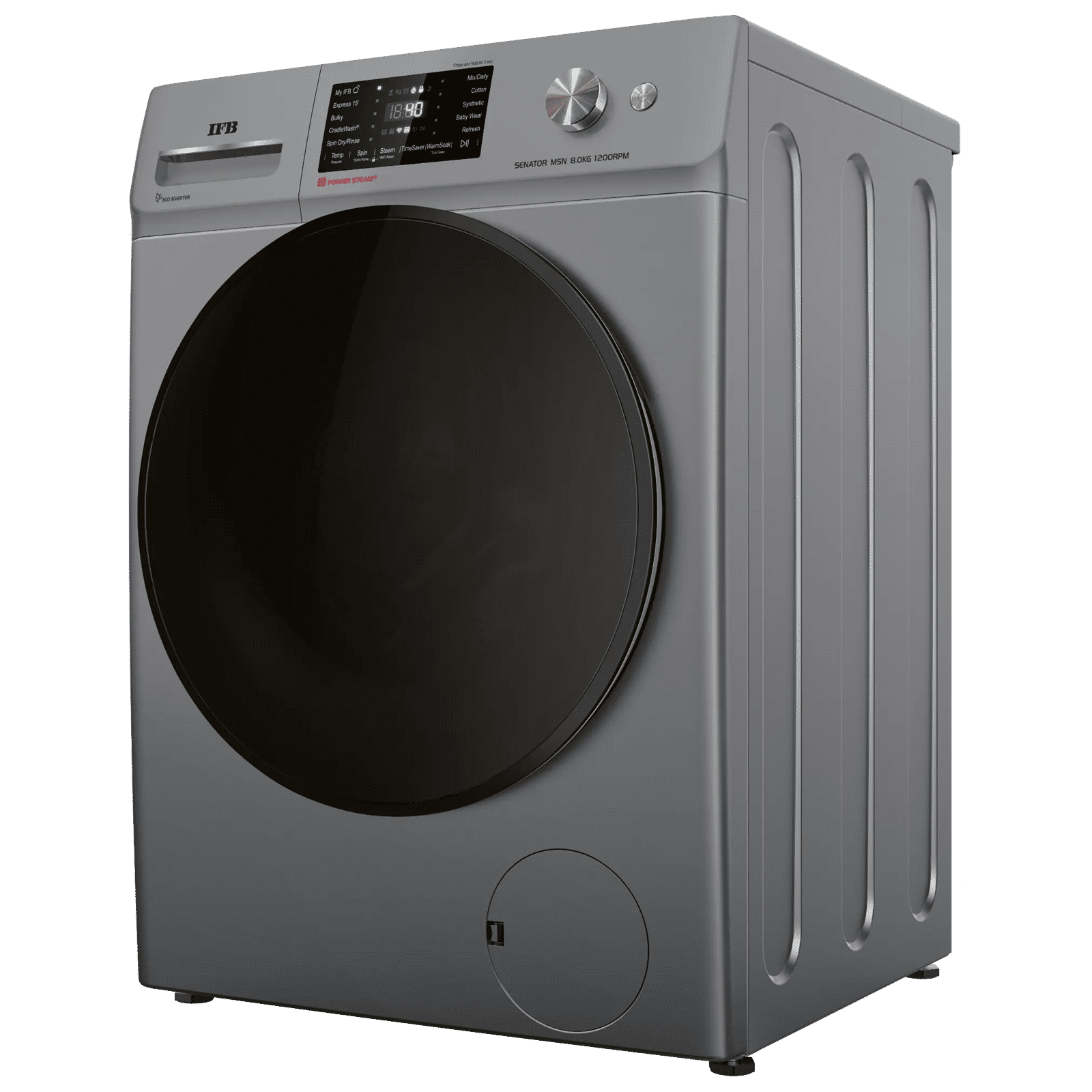 IFB 8 kg 5 Star Wi-Fi Fully Automatic Front Load Washing Machine (Senator MSN 8012K, 3D Wash System, Metallic Silver) IFB 8 kg 5 Star Wi-Fi Fully Automatic Front Load Washing Machine (Senator MSN 8012K, 3D Wash System, Metallic Silver)_5