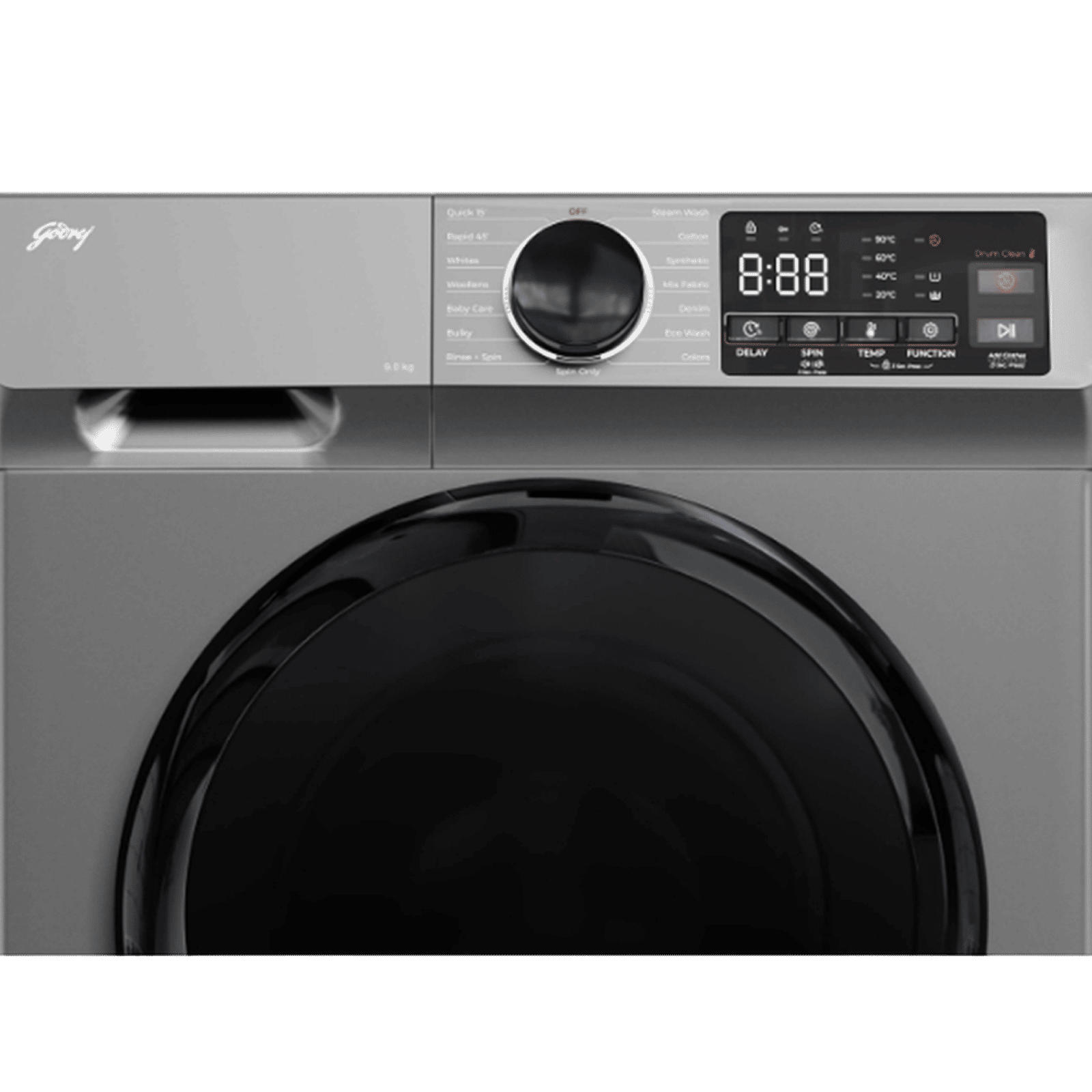 Godrej 9 kg 5 Star Inverter Fully Automatic Front Load Washing Machine (Eon Celesta, WFEON CEL 9014 IEBT SLSR, In-built Heater, Silver Stream) Godrej 9 kg 5 Star Inverter Fully Automatic Front Load Washing Machine (Eon Celesta, WFEON CEL 9014 IEBT SLSR, In-built Heater, Silver Stream)_4