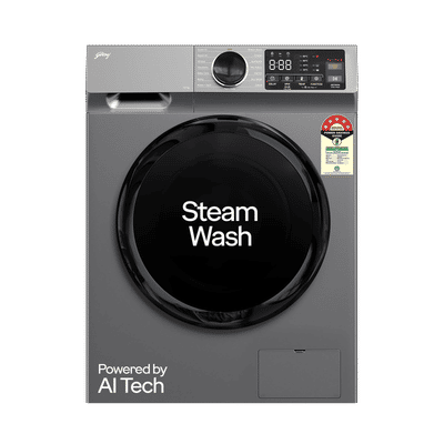 Godrej 10 kg Inverter Fully Automatic Front Load Washing Machine (Eon Celesta, WFEON CEL 1014 IEBT SLSR, In-built Heater, Silver Stream)