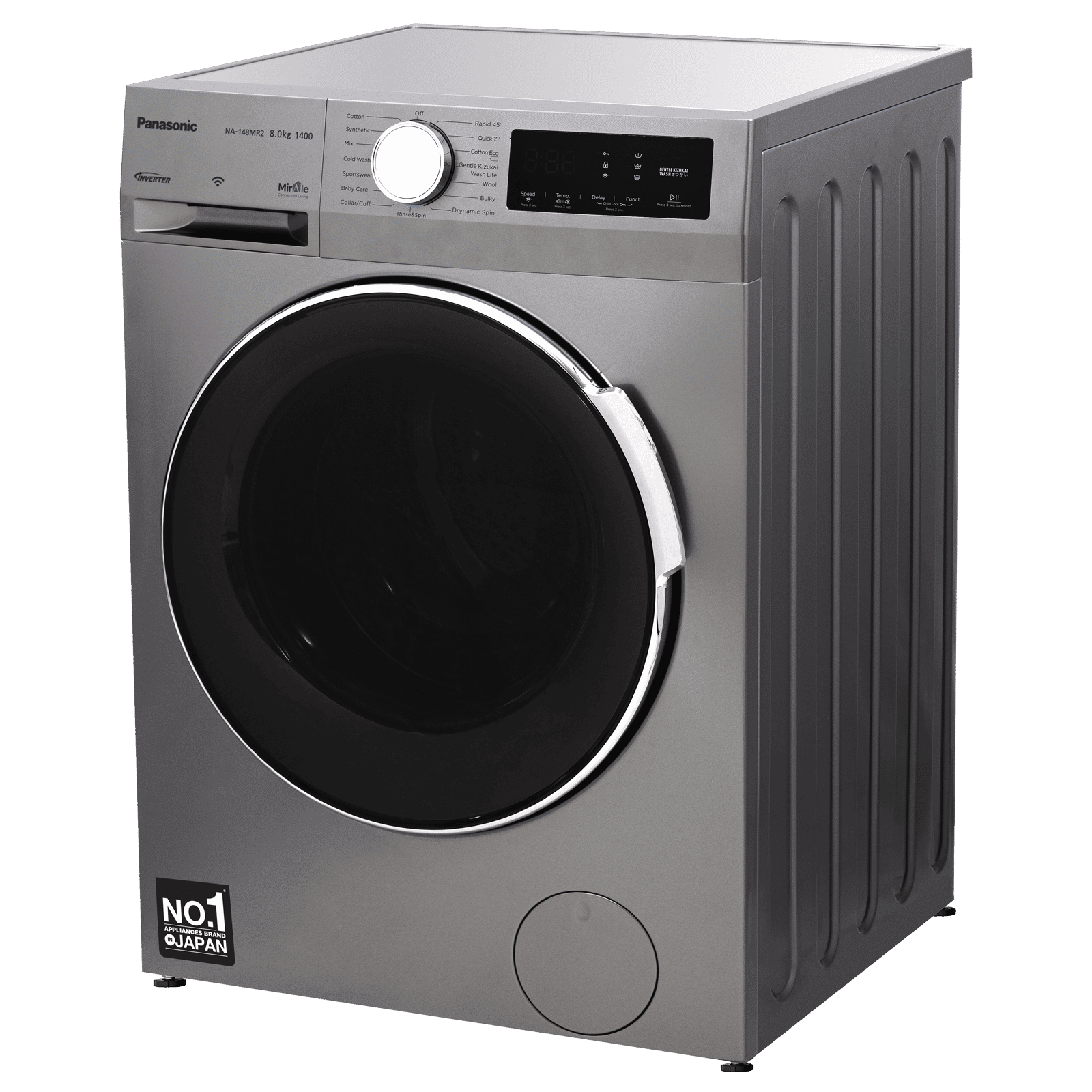 Panasonic 8 kg 5 Star Wi-Fi Fully Automatic Front Load Washing Machine (NA-148MR2L01, In-built Heater, Dark Silver) Panasonic 8 kg 5 Star Wi-Fi Fully Automatic Front Load Washing Machine (NA-148MR2L01, In-built Heater, Dark Silver)_4