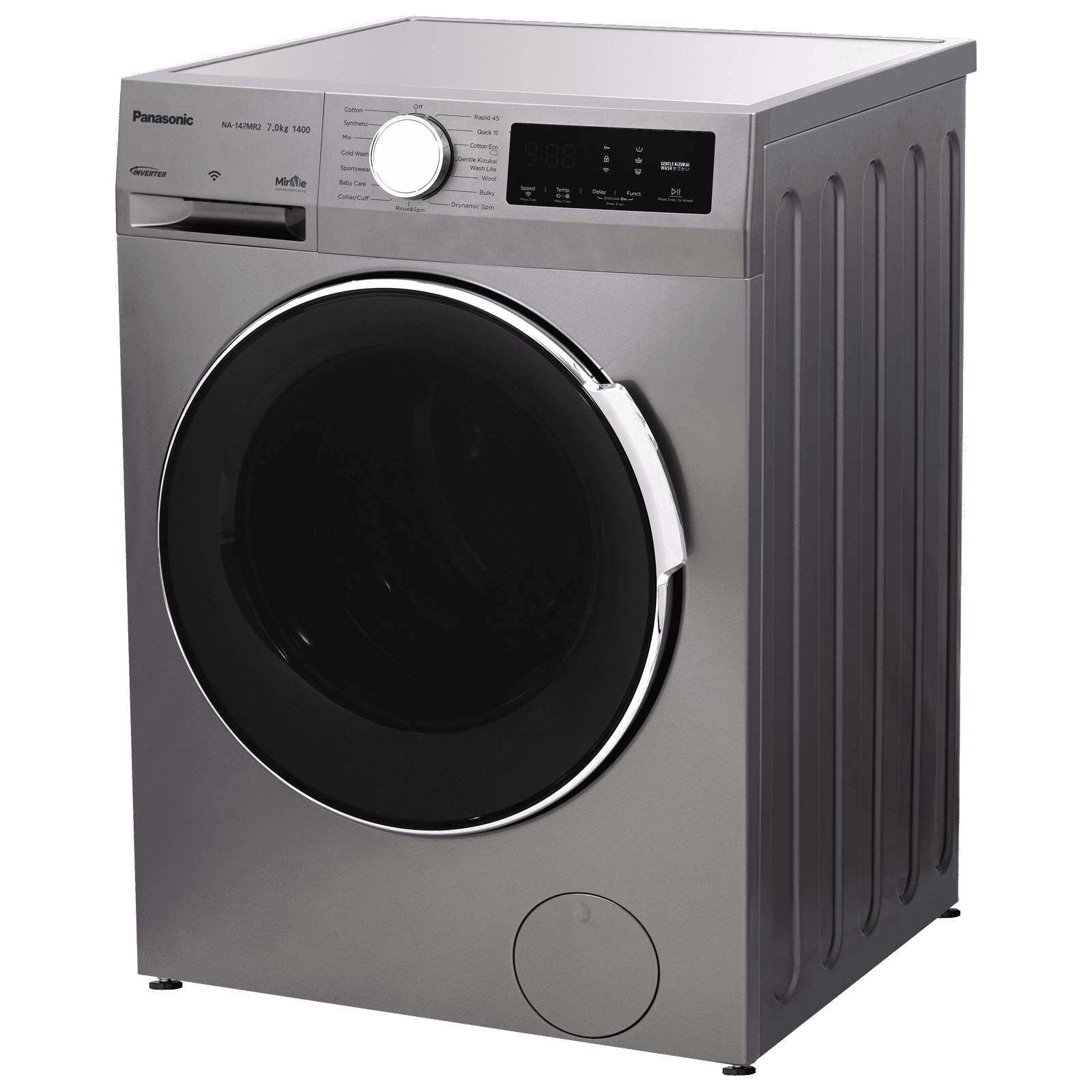 Panasonic 7 kg 5 Star Fully Automatic Front Load Washing Machine (NA-147MR2L01, Active Foam System, Dark Silver) Panasonic 7 kg 5 Star Fully Automatic Front Load Washing Machine (NA-147MR2L01, Active Foam System, Dark Silver)_6