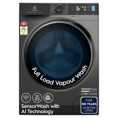 Electrolux 11 kg 5 Star Wifi Inverter Fully Automatic Front Load Washing Machine (Ultimate Care 700, EWF1142R7SB, Woolmark Approved, Onyx Dark Silver)