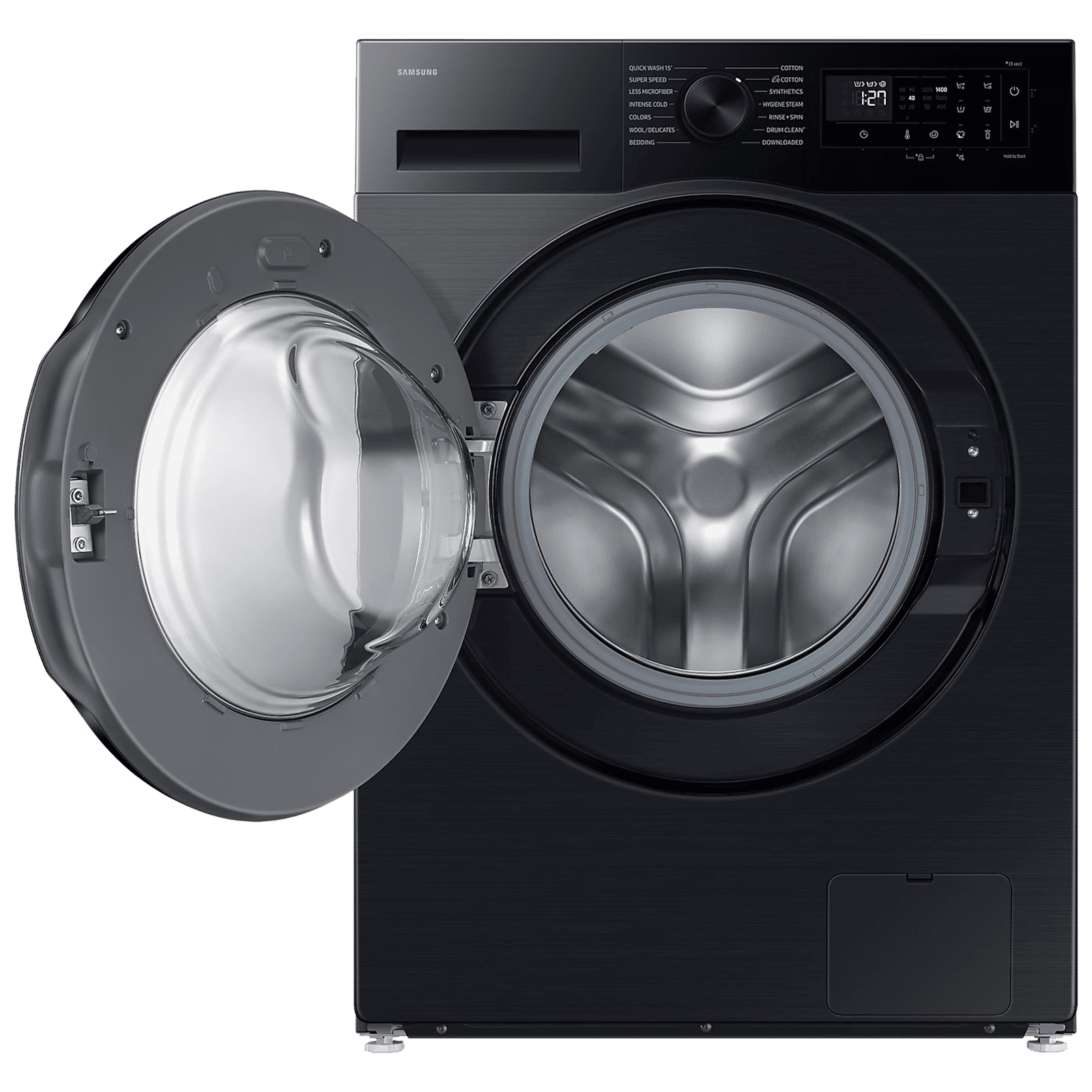 SAMSUNG 12 kg 5 Star Wi-Fi Inverter Fully Automatic Front Load Washing Machine (WW12DG5B24ABTL, AI EcoBubble, Black)_7