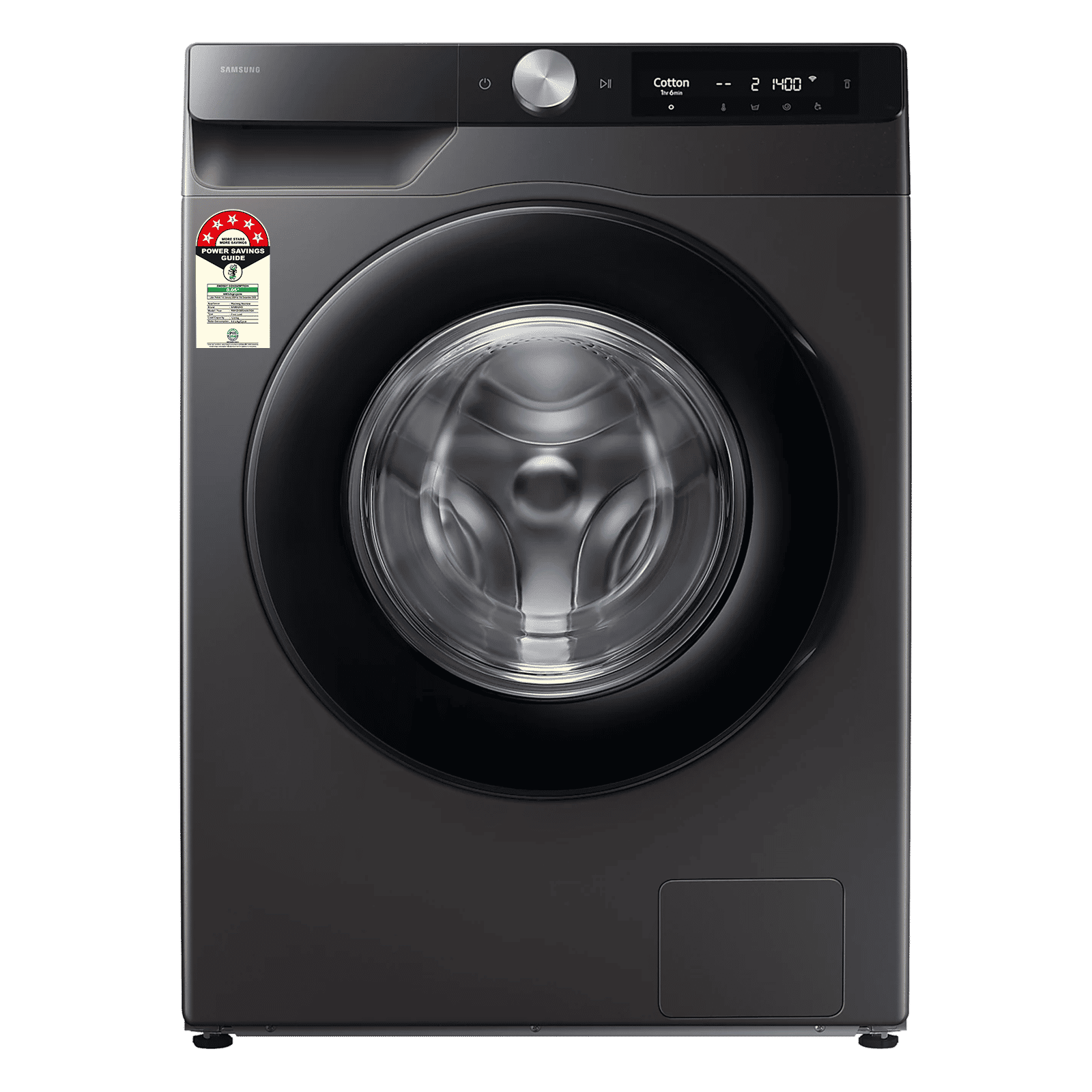 SAMSUNG 12 kg 5 Star Wi-Fi Inverter Fully Automatic Front Load Washing Machine (WW12DG6B24AXTL, AI Control, Inox)_1
