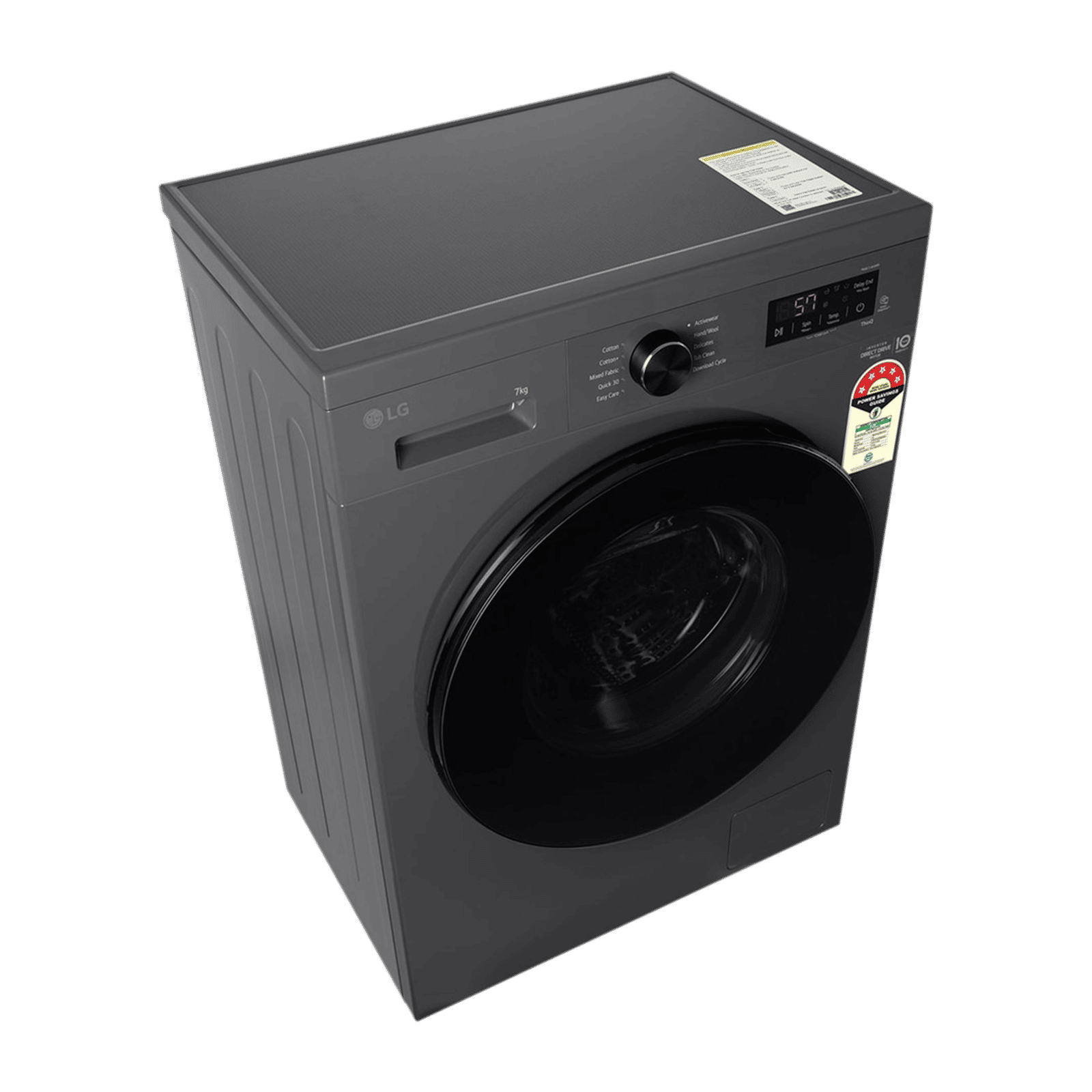 LG 7 kg 5 Star Wi-Fi Inverter Fully Automatic Front Load Washing Machine (FHB1207Z4M, Auto Restart, Middle Black)_12