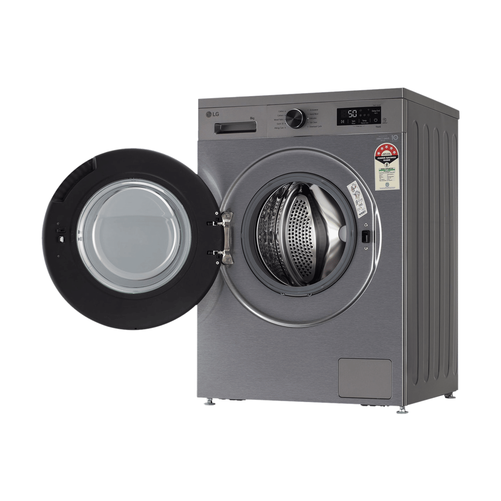 LG 8 kg 5 Star Wi-Fi Inverter Fully Automatic Front Load Washing Machine (FHB1208Z4P, Smart Diagnosis, Platinum Silver)_7