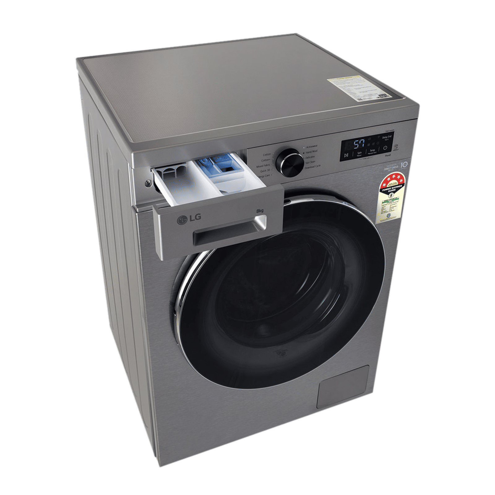 LG 8 kg 5 Star Wi-Fi Inverter Fully Automatic Front Load Washing Machine (FHB1208Z4P, Smart Diagnosis, Platinum Silver)_8
