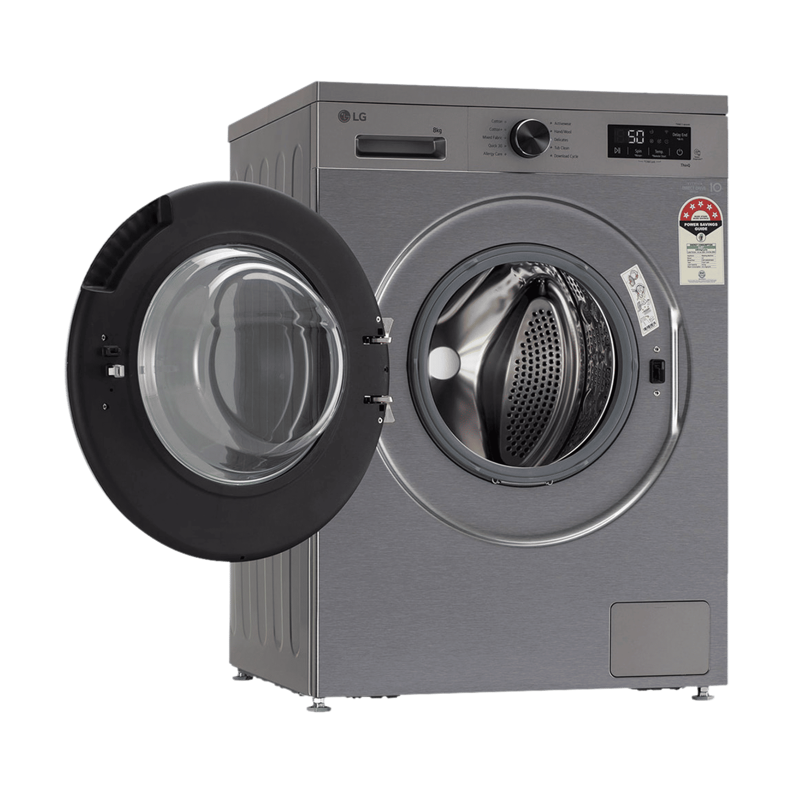 LG 8 kg 5 Star Wi-Fi Inverter Fully Automatic Front Load Washing Machine (FHB1208Z4P, Smart Diagnosis, Platinum Silver)_9