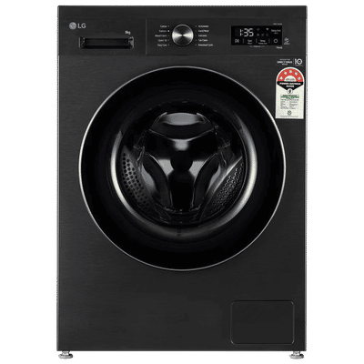 LG 9 kg 5 Star Wi-Fi Inverter Fully Automatic Front Load Washing Machine (FHB1209Z4B, Auto Restart, Platinum Black)
