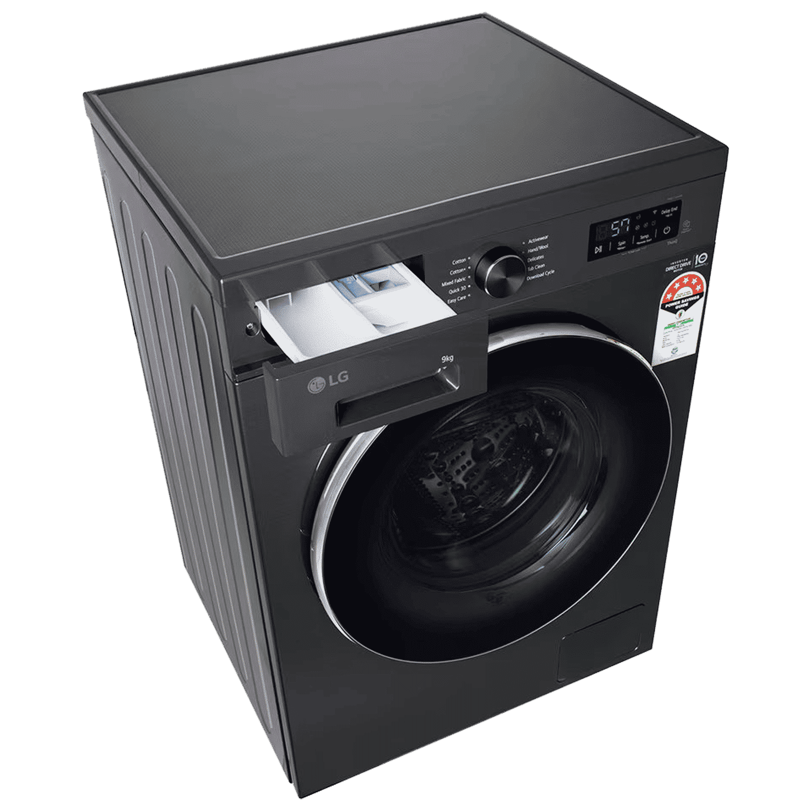 LG 9 kg 5 Star Wi-Fi Inverter Fully Automatic Front Load Washing Machine (FHB1209Z4B, Auto Restart, Platinum Black)_8