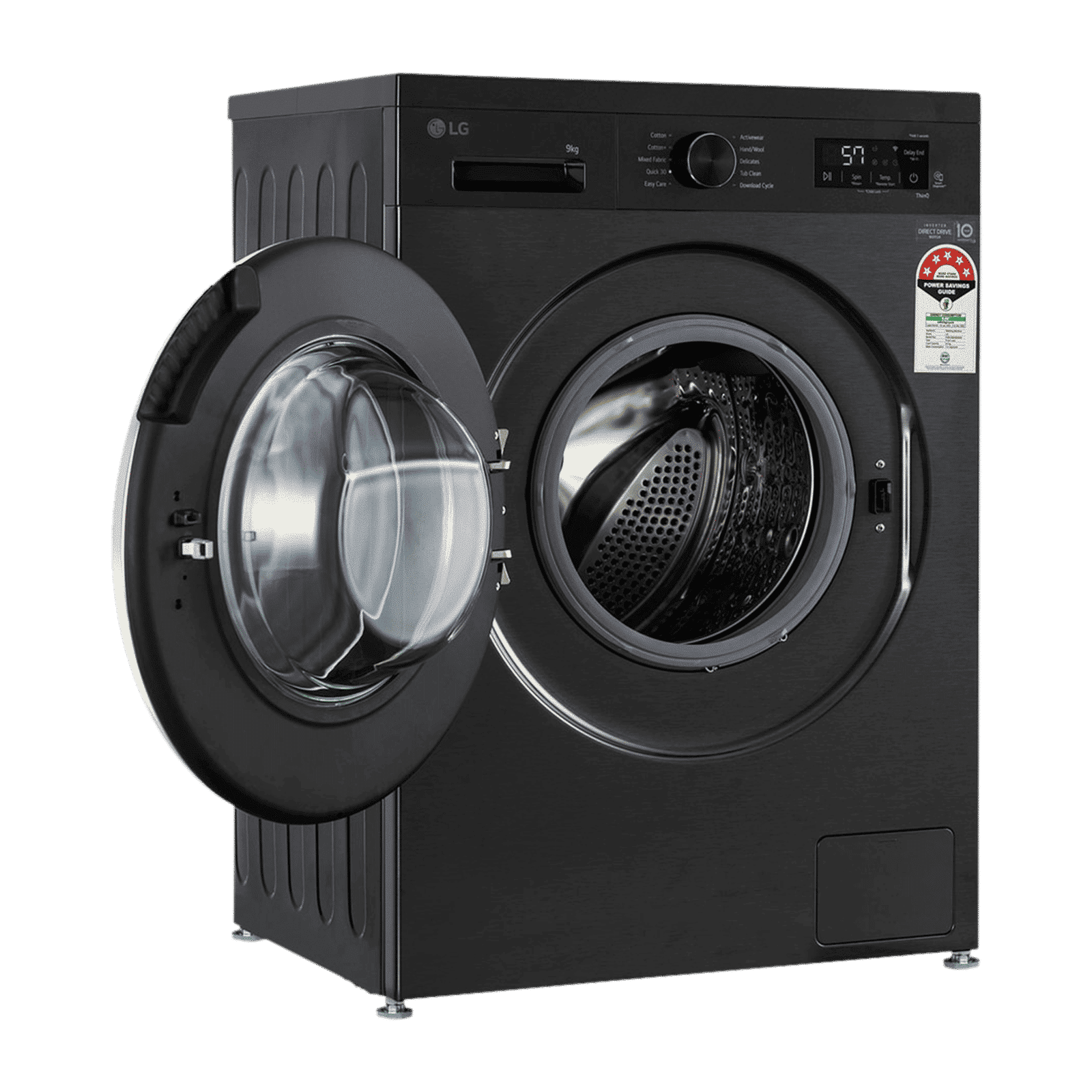 LG 9 kg 5 Star Wi-Fi Inverter Fully Automatic Front Load Washing Machine (FHB1209Z4B, Auto Restart, Platinum Black)_10