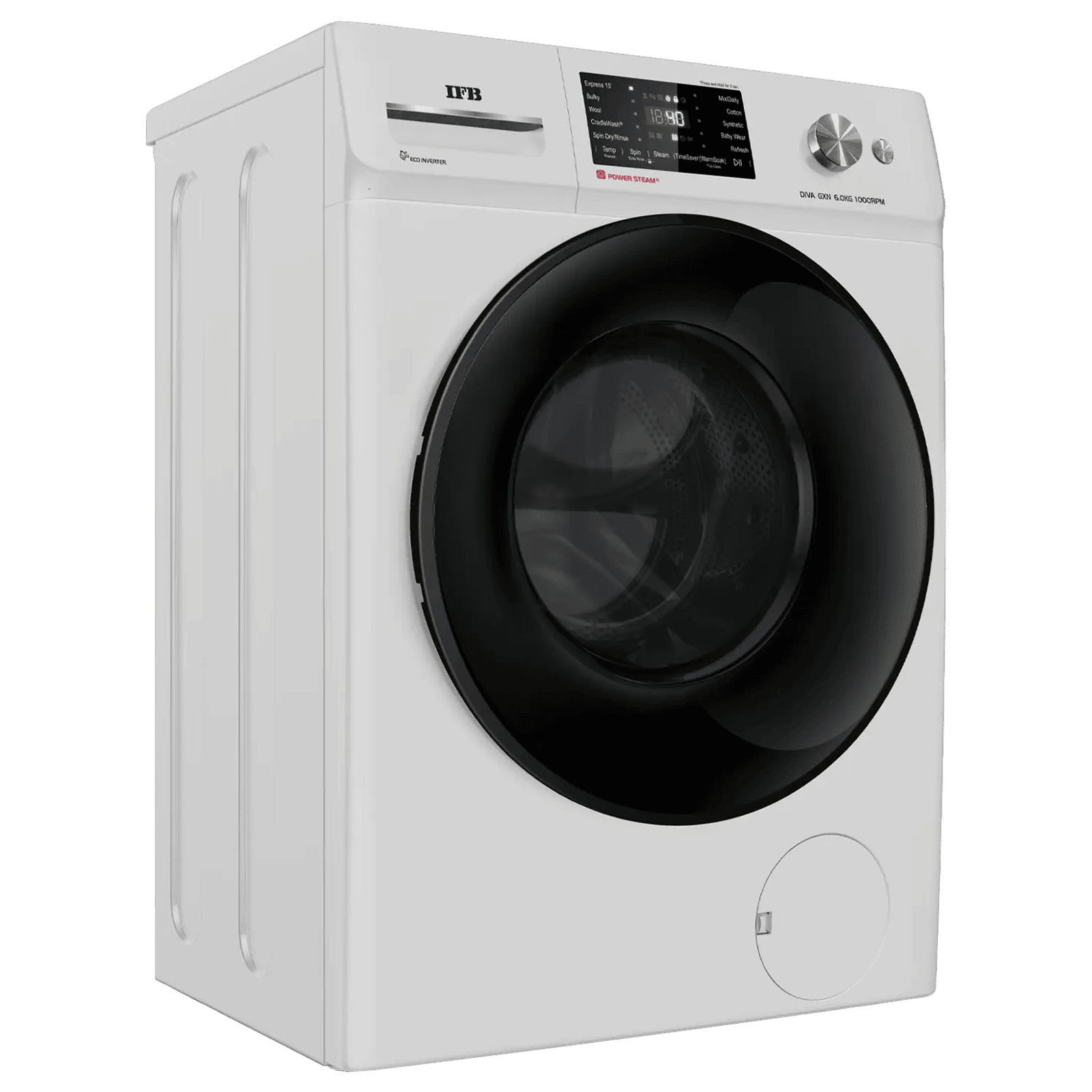 IFB 6 kg 5 Star Inverter Fully Automatic Front Load Washing Machine (Diva GXN 6010K, Eco Inverter Motor, Grey)_4