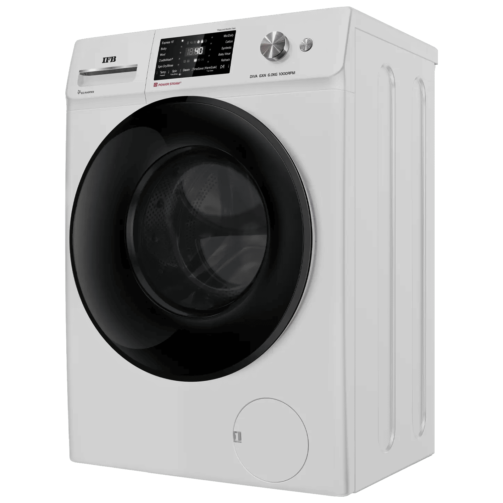 IFB 6 kg 5 Star Inverter Fully Automatic Front Load Washing Machine (Diva GXN 6010K, Eco Inverter Motor, Grey)_5
