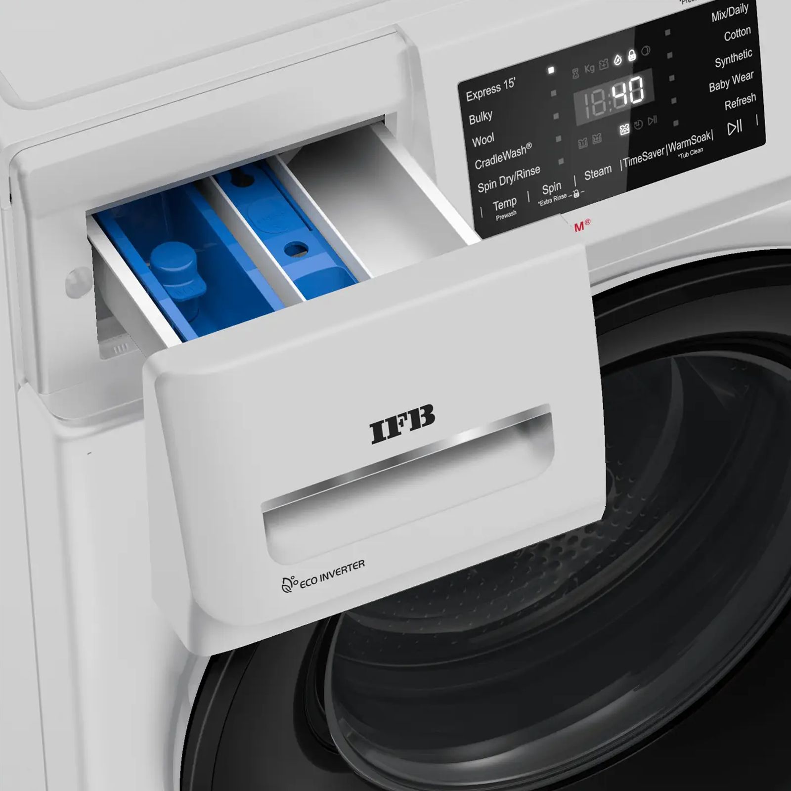 IFB 6 kg 5 Star Inverter Fully Automatic Front Load Washing Machine (Diva GXN 6010K, Eco Inverter Motor, Grey)_7
