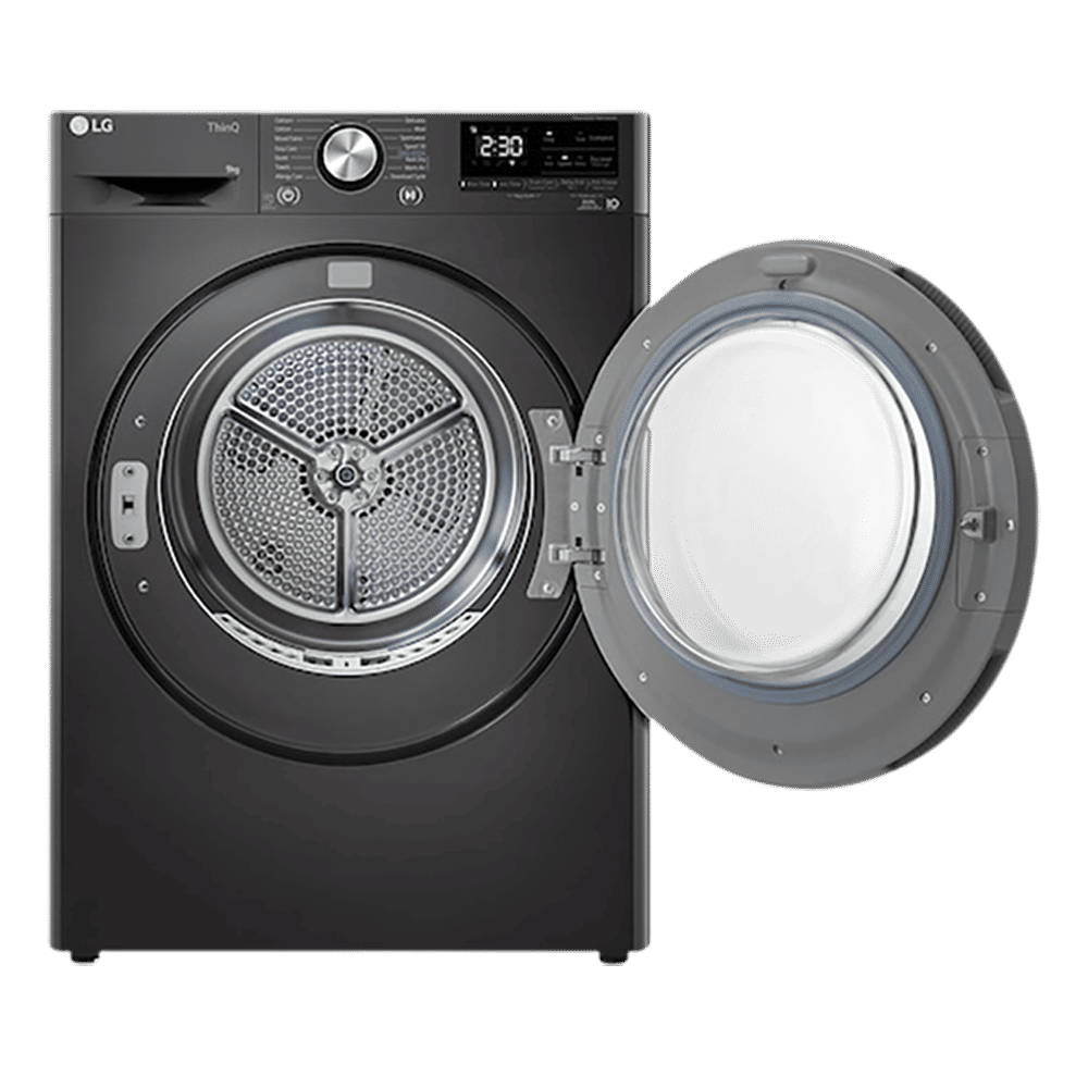 LG 9 kg Wi-Fi Fully Automatic Front Load Dryer (DHV09SAB, Dual Inverter Heat Pump, Black Steel) LG 9 kg Wi-Fi Fully Automatic Front Load Dryer (DHV09SAB, Dual Inverter Heat Pump, Black Steel)_10
