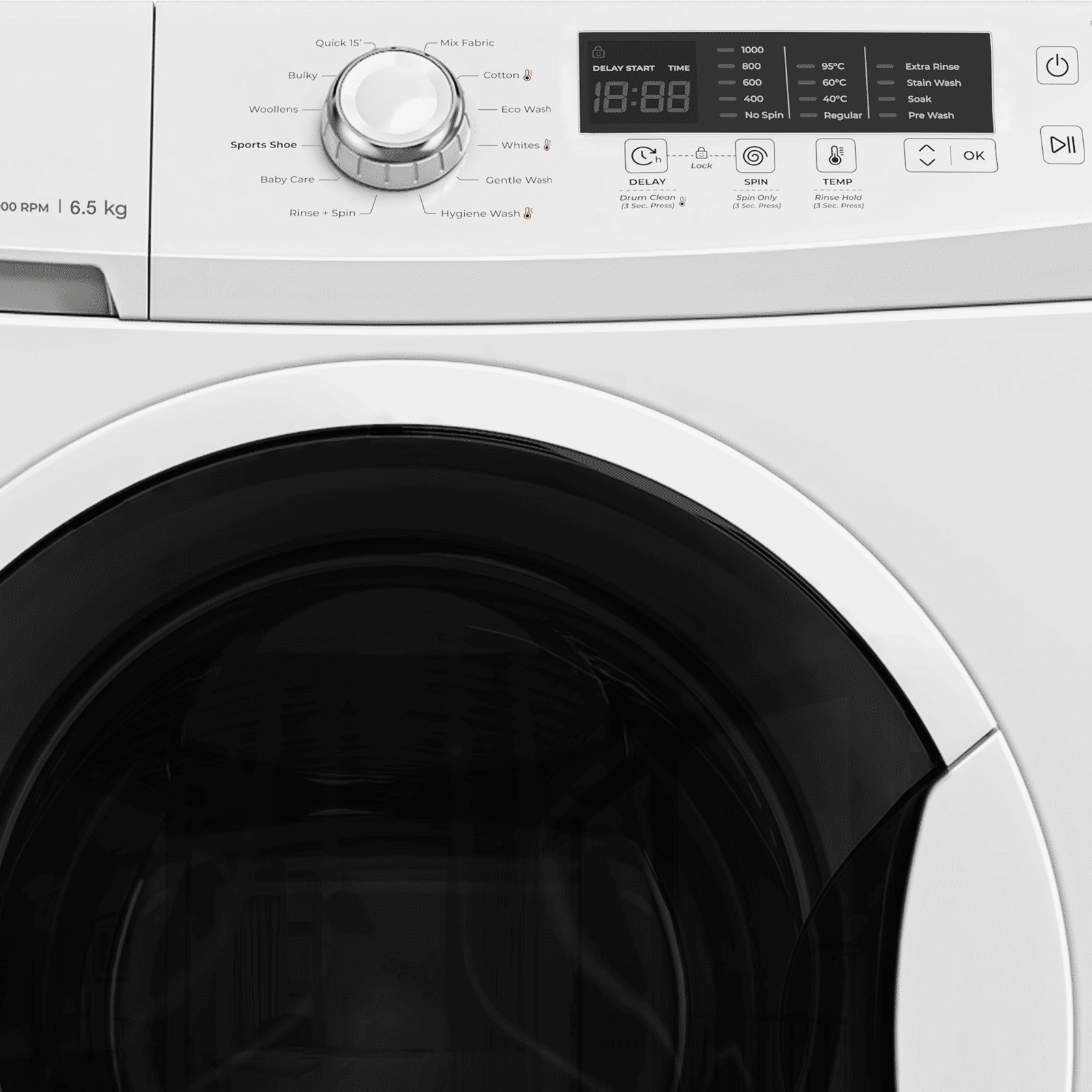 Godrej 6.5 kg 5 Star Fully Automatic Front Load Washing Machine (EON Cresta, 52141601SD00506, 12 Programs, Glacier White) Godrej 6.5 kg 5 Star Fully Automatic Front Load Washing Machine (EON Cresta, 52141601SD00506, 12 Programs, Glacier White)_4