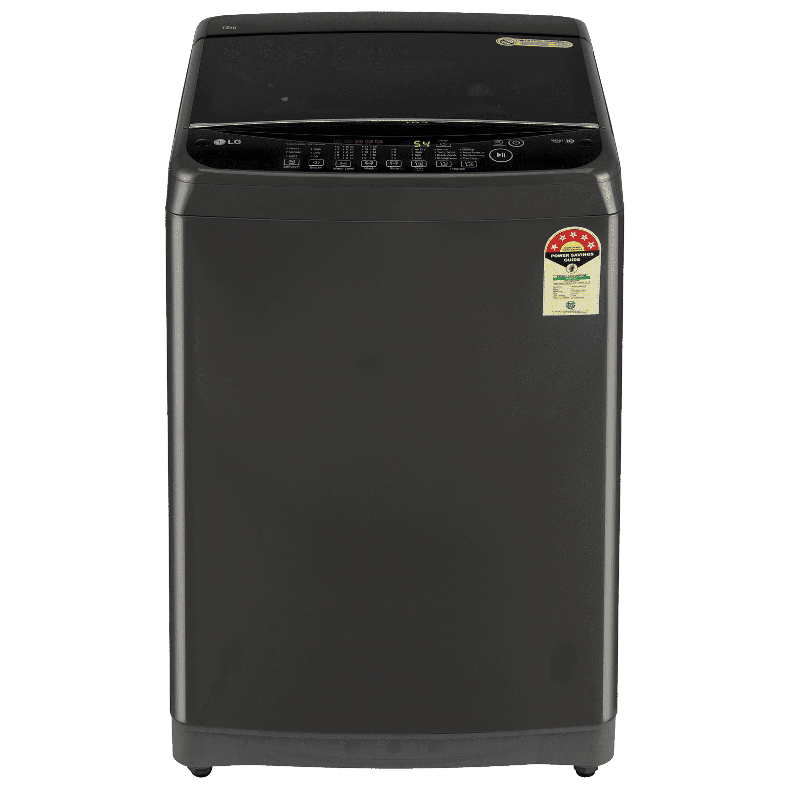 LG 12 kg 5 Star Inverter Fully Automatic Top Load Washing Machine (T12SJMB1Z, Smart Inverter Motor, Middle Black) LG 12 kg 5 Star Inverter Fully Automatic Top Load Washing Machine (T12SJMB1Z, Smart Inverter Motor, Middle Black)_1