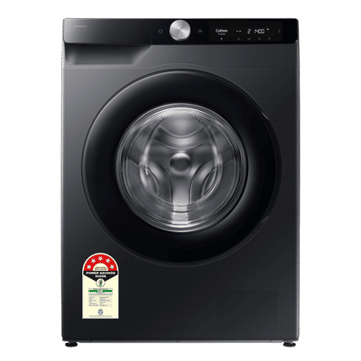 Samsung 9 kg 5 Star Wi-Fi Inverter Fully Automatic Front Load Washing Machine (WW90DG6U24ABTL, AI Ecobubble Technology, Black)