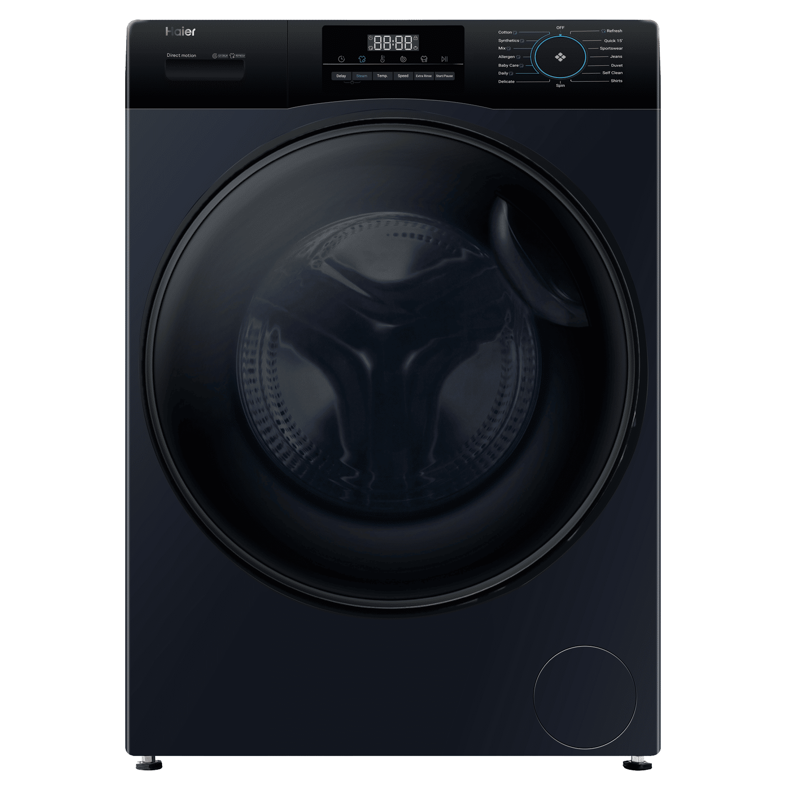 Haier 9 kg 5 Star Fully Automatic Front Load Washing Machine (929, HW90-DM14929ECBK, Anti Bacterial Technology, Black) Haier 9 kg 5 Star Fully Automatic Front Load Washing Machine (929, HW90-DM14929ECBK, Anti Bacterial Technology, Black)_1