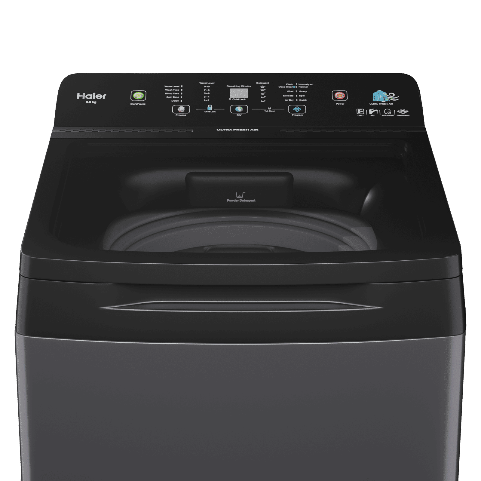 Haier 8 kg 5 Star Fully Automatic Top Load Washing Machine (688, HWM80-688S8, Ultra Fresh Air, Dark jade) Haier 8 kg 5 Star Fully Automatic Top Load Washing Machine (688, HWM80-688S8, Ultra Fresh Air, Dark jade)_4
