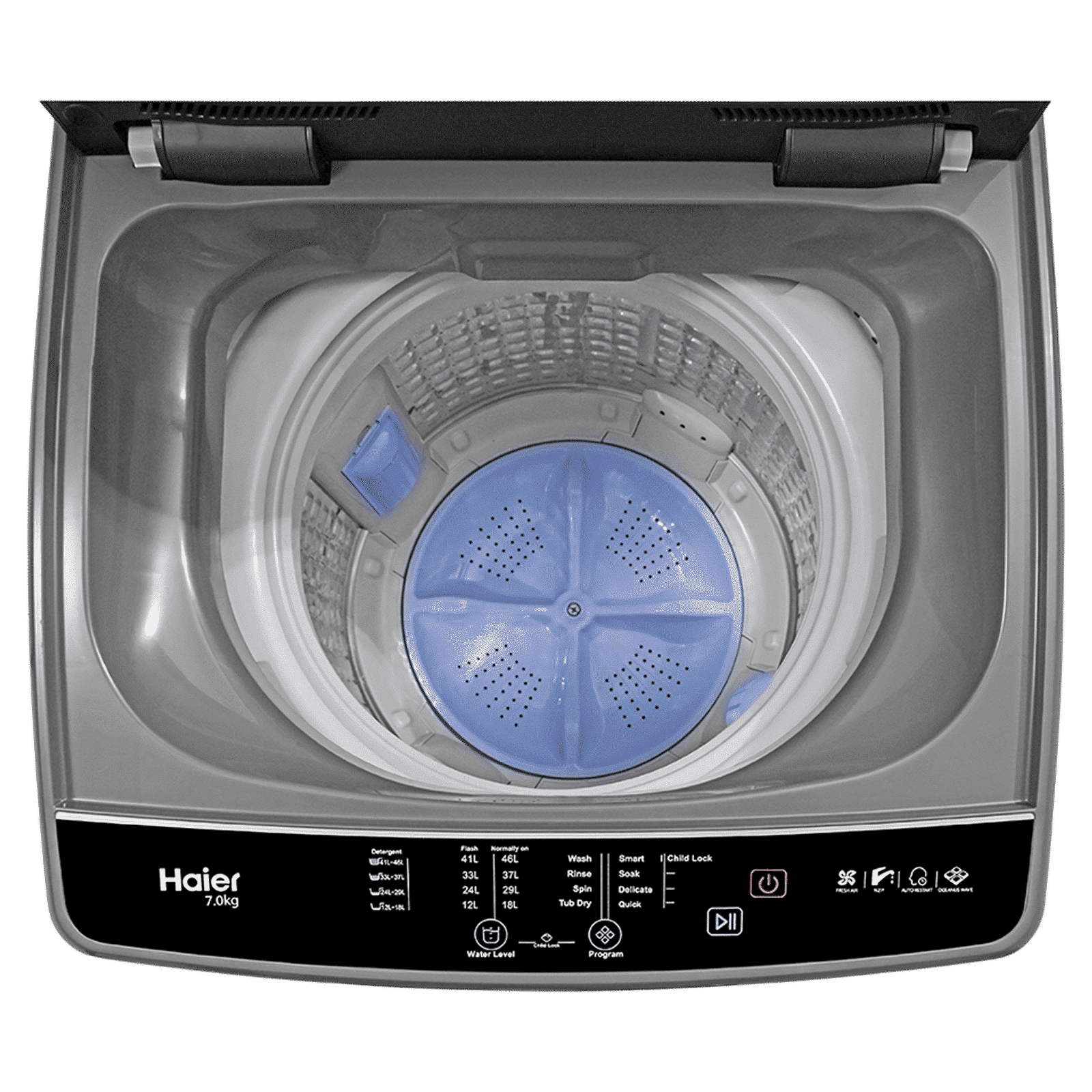 Haier 8 kg 5 Star Fully Automatic Top Load Washing Machine (HWM80-316BK, Oceanus Wave Drum, Dark Jade Silver) Haier 8 kg 5 Star Fully Automatic Top Load Washing Machine (HWM80-316BK, Oceanus Wave Drum, Dark Jade Silver)_7
