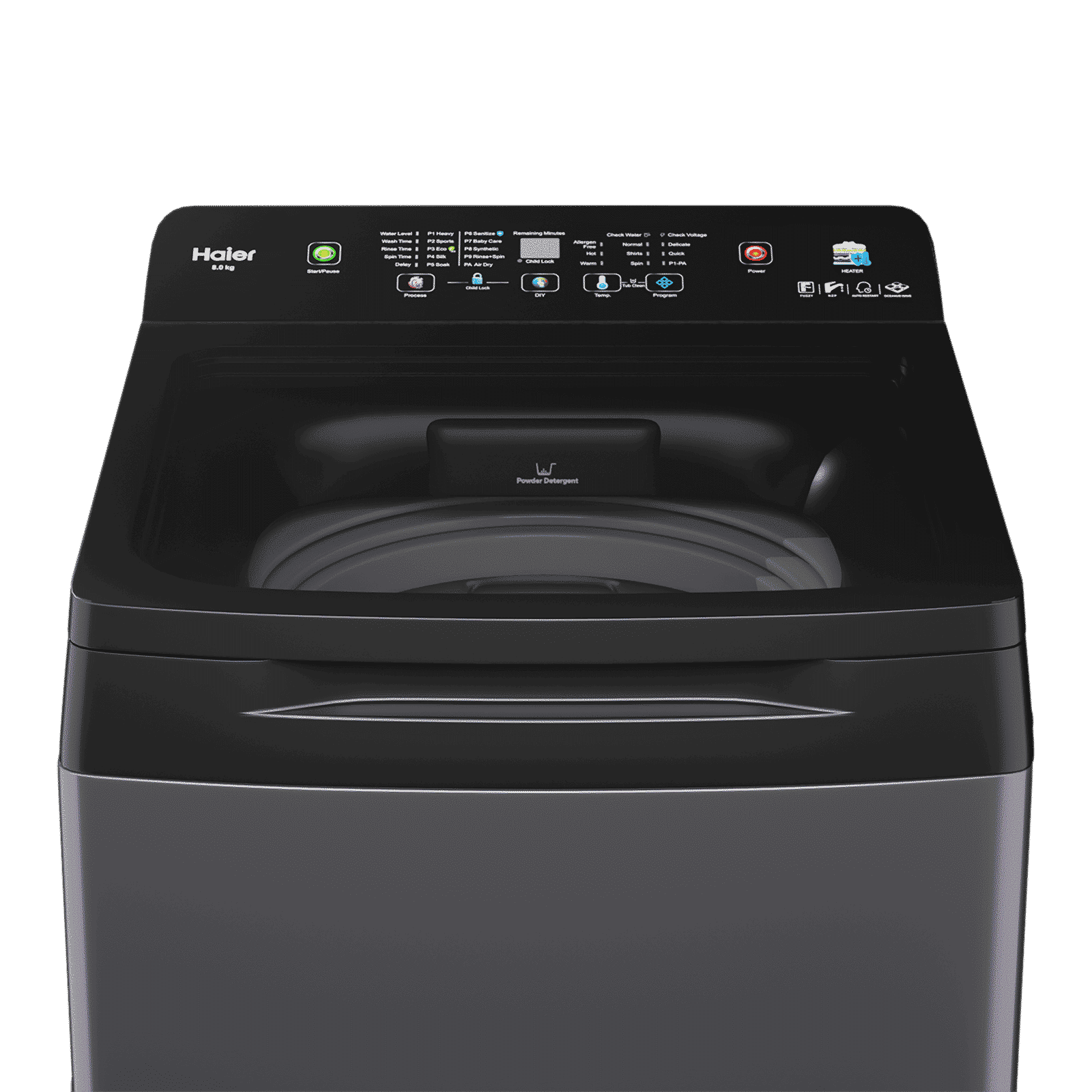 Haier 7.5 kg 5 Star Fully Automatic Top Load Washing Machine (Heater 688, HWM75-H688S8, In-built Heater, Dark Jade) Haier 7.5 kg 5 Star Fully Automatic Top Load Washing Machine (Heater 688, HWM75-H688S8, In-built Heater, Dark Jade)_4