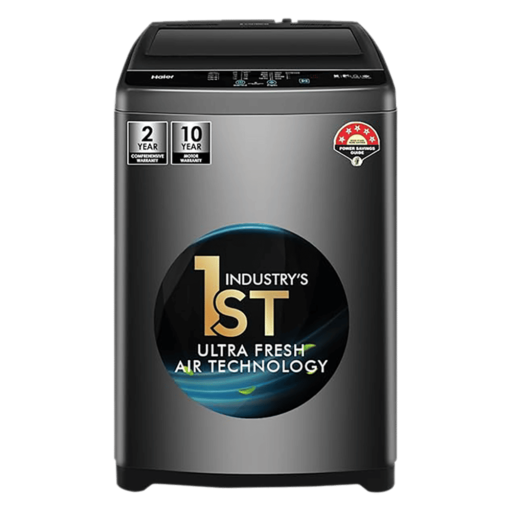 Haier 6.5 kg 5 Star Fully Automatic Top Load Washing Machine (HWM65-306S8, Ultra Fresh Air, Dark Jade Silver) Haier 6.5 kg 5 Star Fully Automatic Top Load Washing Machine (HWM65-306S8, Ultra Fresh Air, Dark Jade Silver)_1