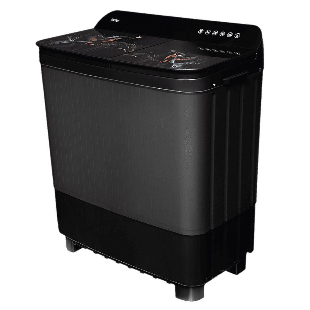Haier 11 kg 5 Star Semi Automatic Washing Machine with Softfall Techonology (HTW110-178FL, Black)_6