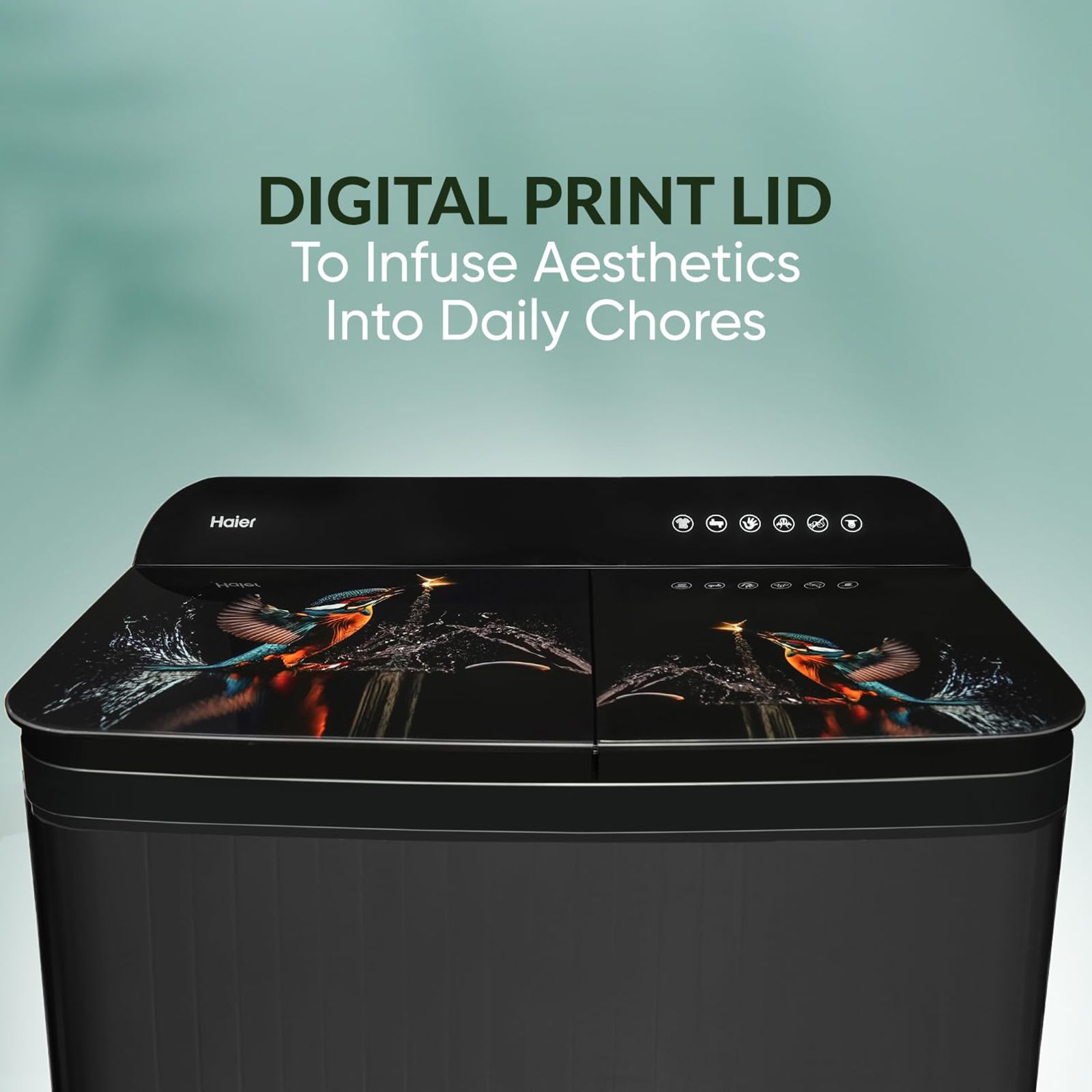 Haier 9 kg Semi Automatic Washing Machine with Softfall Techonology (HTW90-178FL, Black) Haier 9 kg Semi Automatic Washing Machine with Softfall Techonology (HTW90-178FL, Black)_17