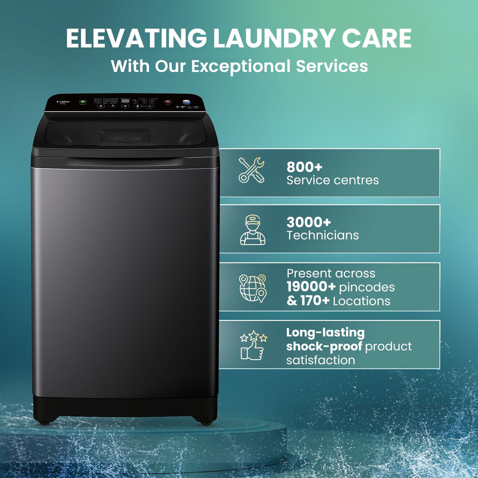 Haier 10.5 kg 5 Star Fully Automatic Top Load Washing Machine (Heater 688, HWM105-H688BK, In Built Heater, Black) Haier 10.5 kg 5 Star Fully Automatic Top Load Washing Machine (Heater 688, HWM105-H688BK, In Built Heater, Black)_16