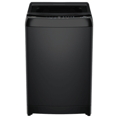 Haier 10.5 kg 5 Star Fully Automatic Top Load Washing Machine (HWM105-316BK, Pillow Drum, Black)