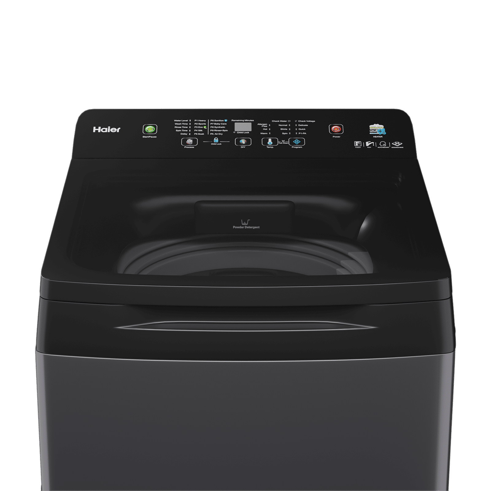 Haier 9 kg 5 Star Fully Automatic Top Load Washing Machine (Heater 688, HWM90-H688BK, In-built Heater, Dark jade) Haier 9 kg 5 Star Fully Automatic Top Load Washing Machine (Heater 688, HWM90-H688BK, In-built Heater, Dark jade)_7